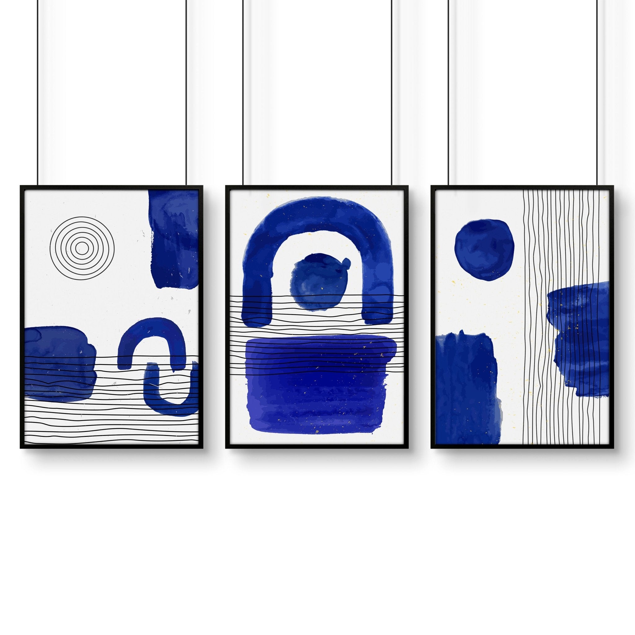 Image of Abstract Art Wall Art | Set of 3 Abstract Wall art Prints