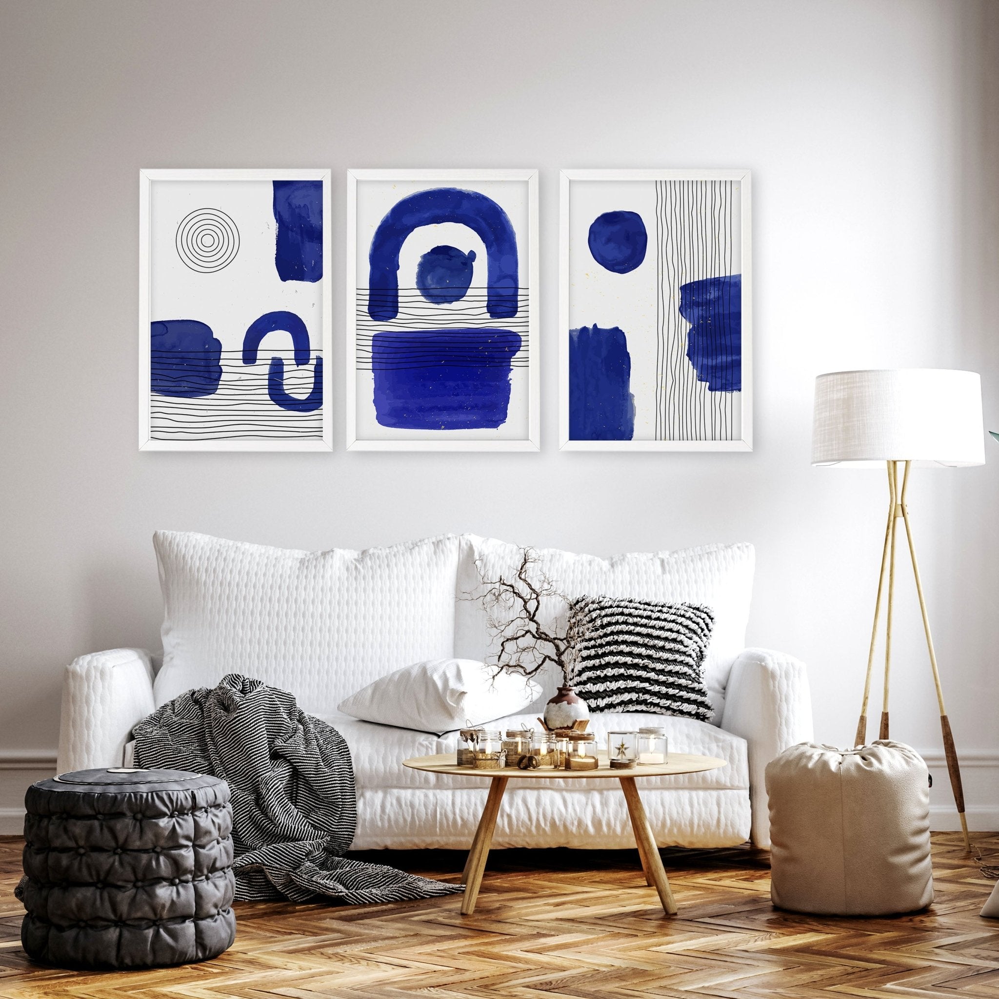 Image of Abstract Art Wall Art | Set of 3 Abstract Wall art Prints