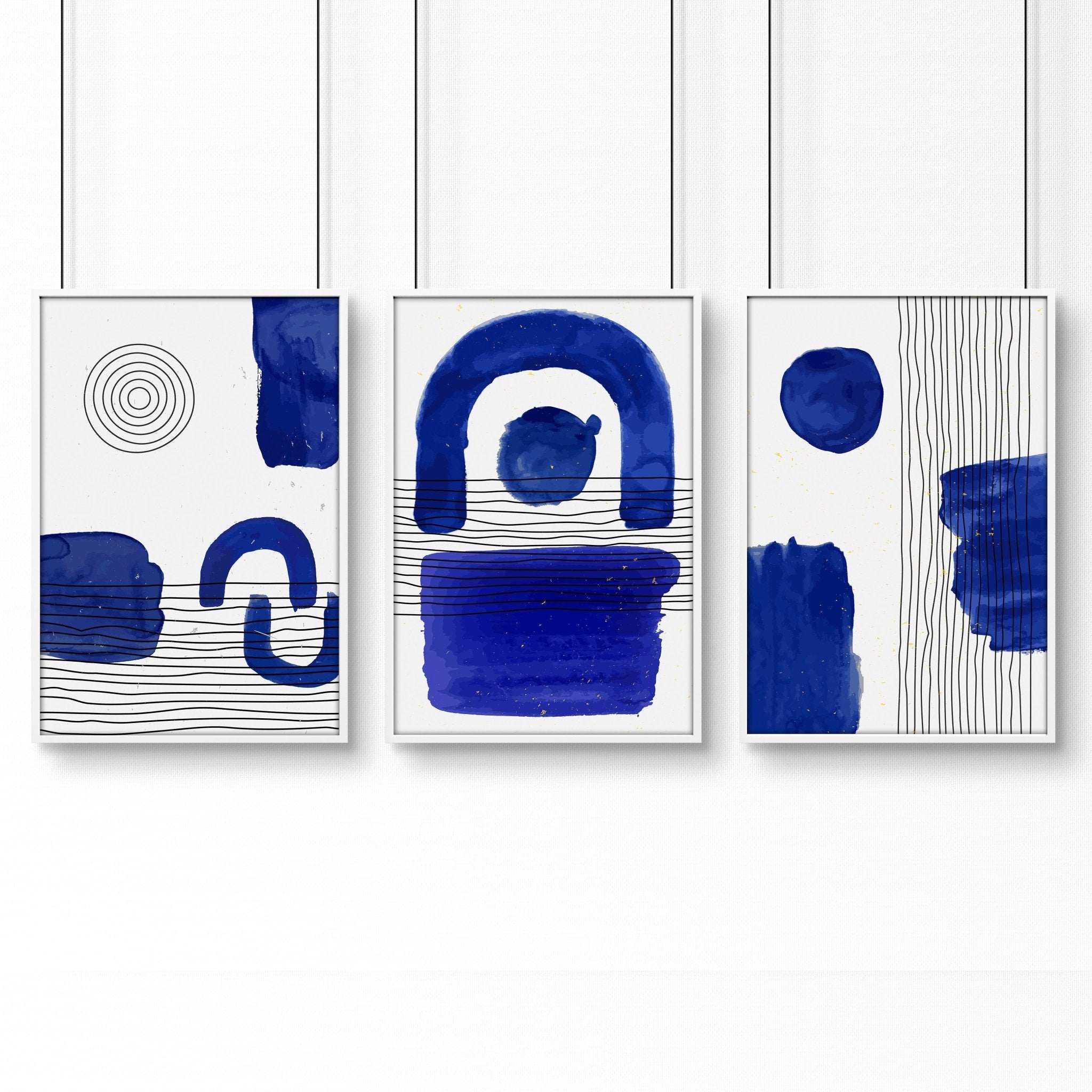 Image of Abstract Art Wall Art | Set of 3 Abstract Wall art Prints