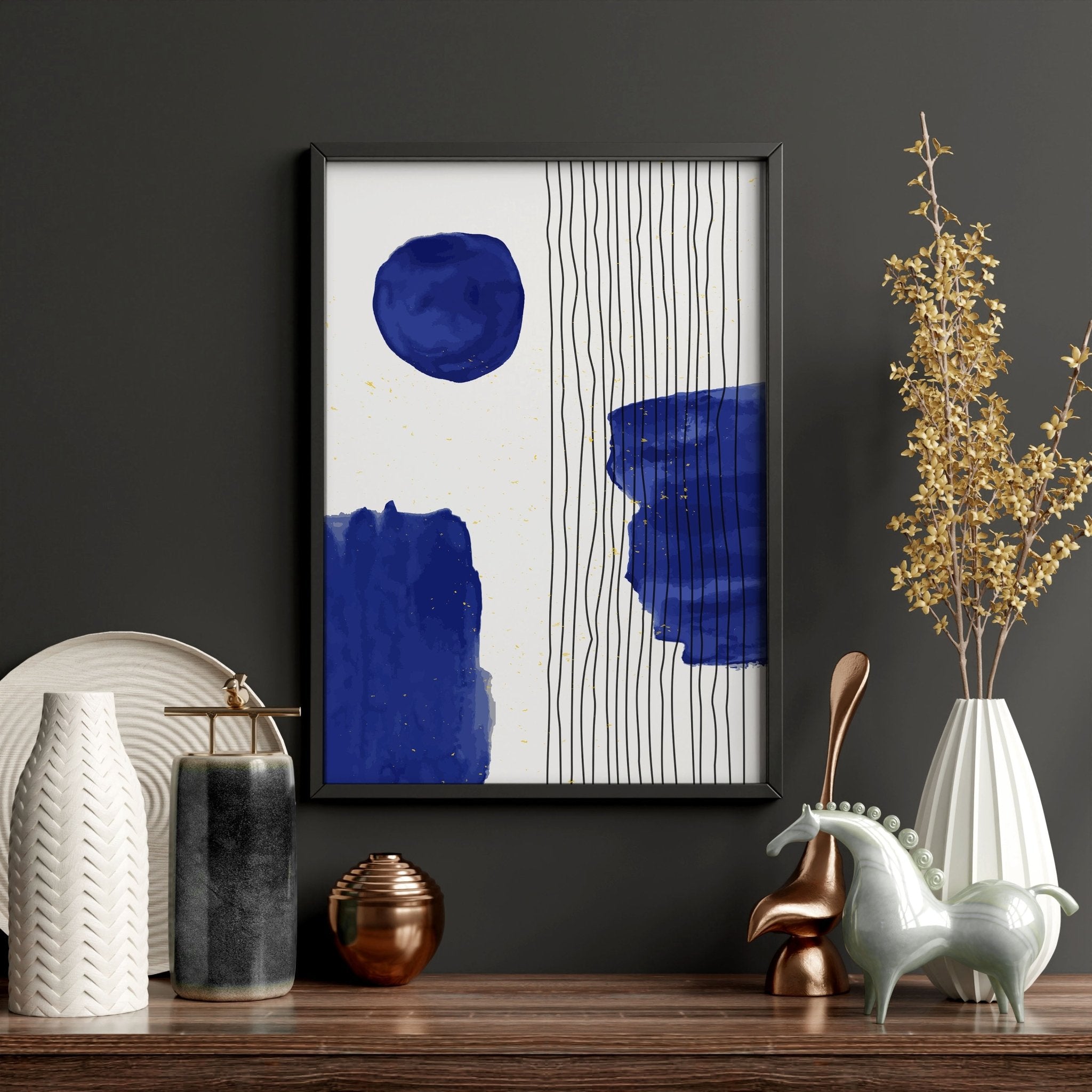 Image of Abstract Art Wall Art | Set of 3 Abstract Wall art Prints