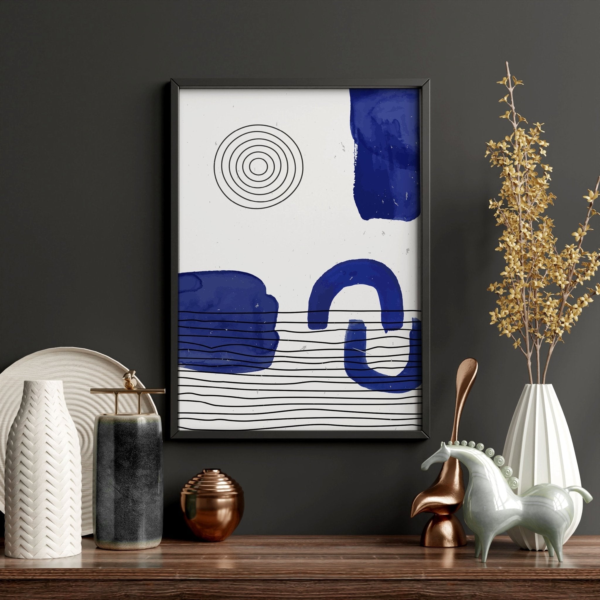 Image of Abstract Art Wall Art | Set of 3 Abstract Wall art Prints