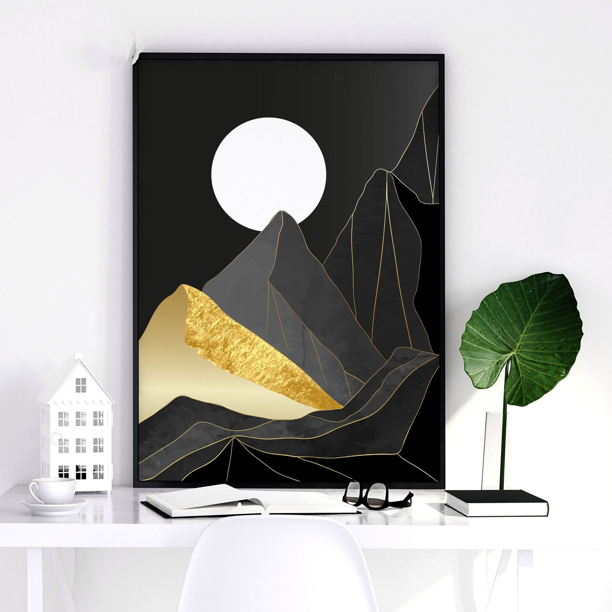 Image of Abstract landscape | set of 3 wall art prints