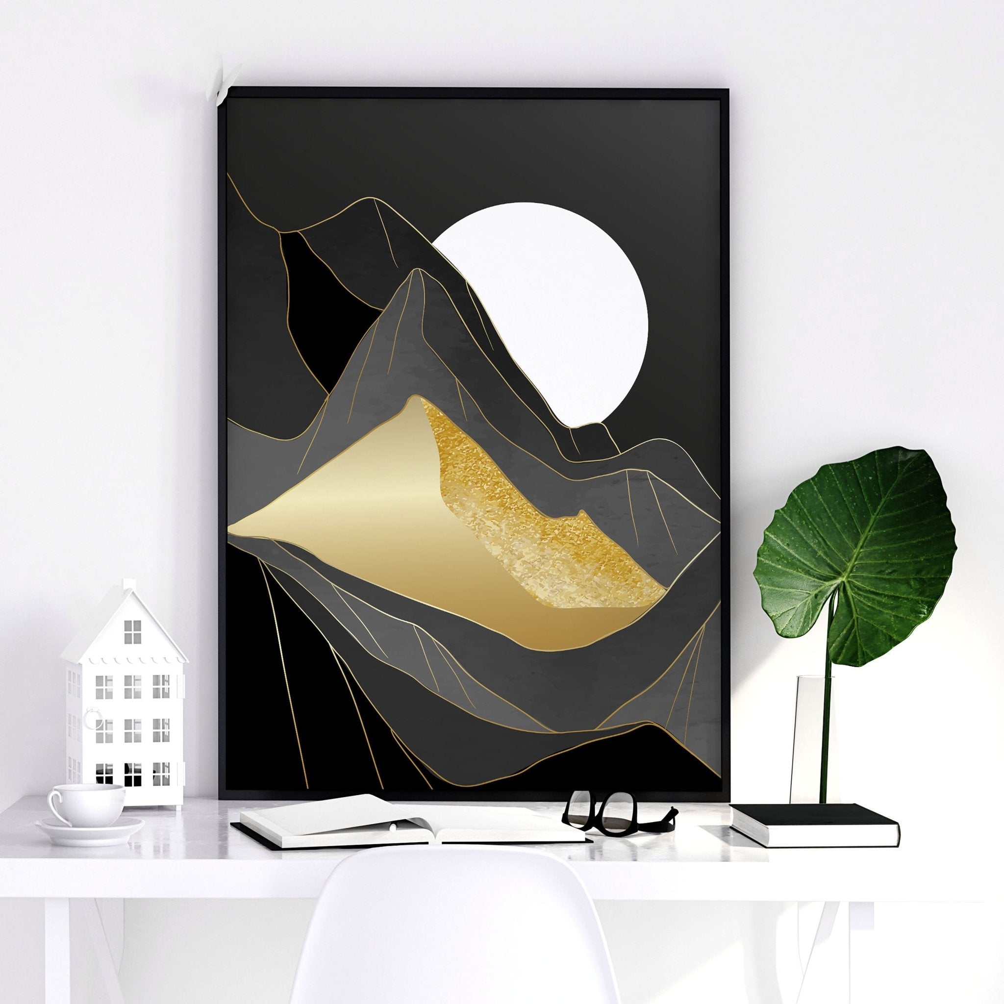 Image of Abstract landscape | set of 3 wall art prints