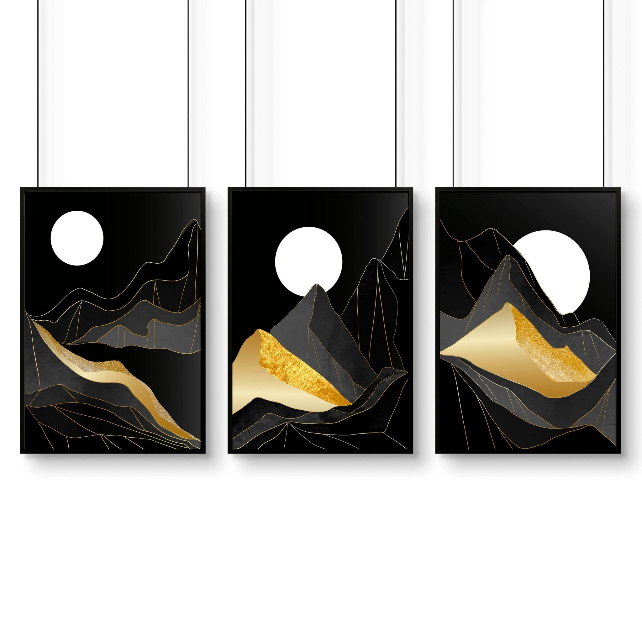 Image of Abstract landscape | set of 3 wall art prints