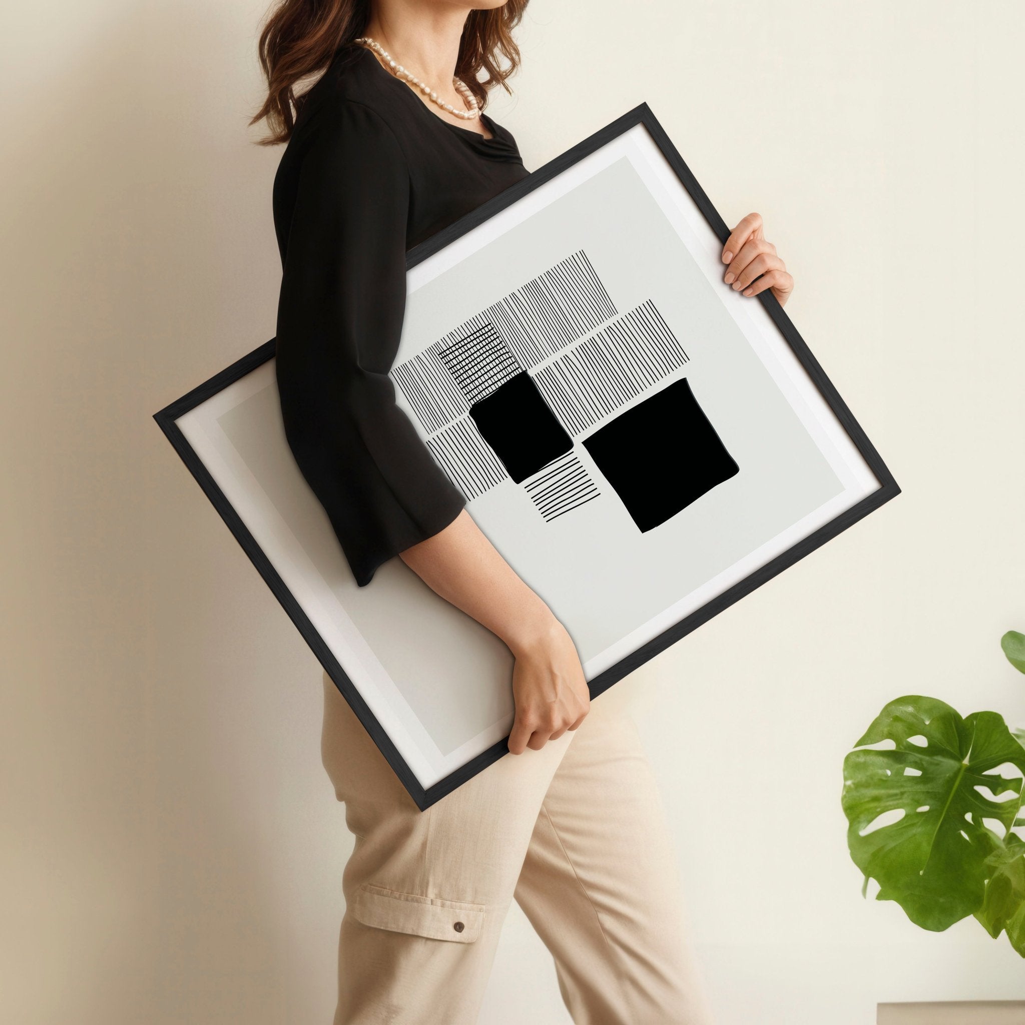 Image of Abstract Wall Art For Bedroom | Set of 3 Abstract Wall art Prints