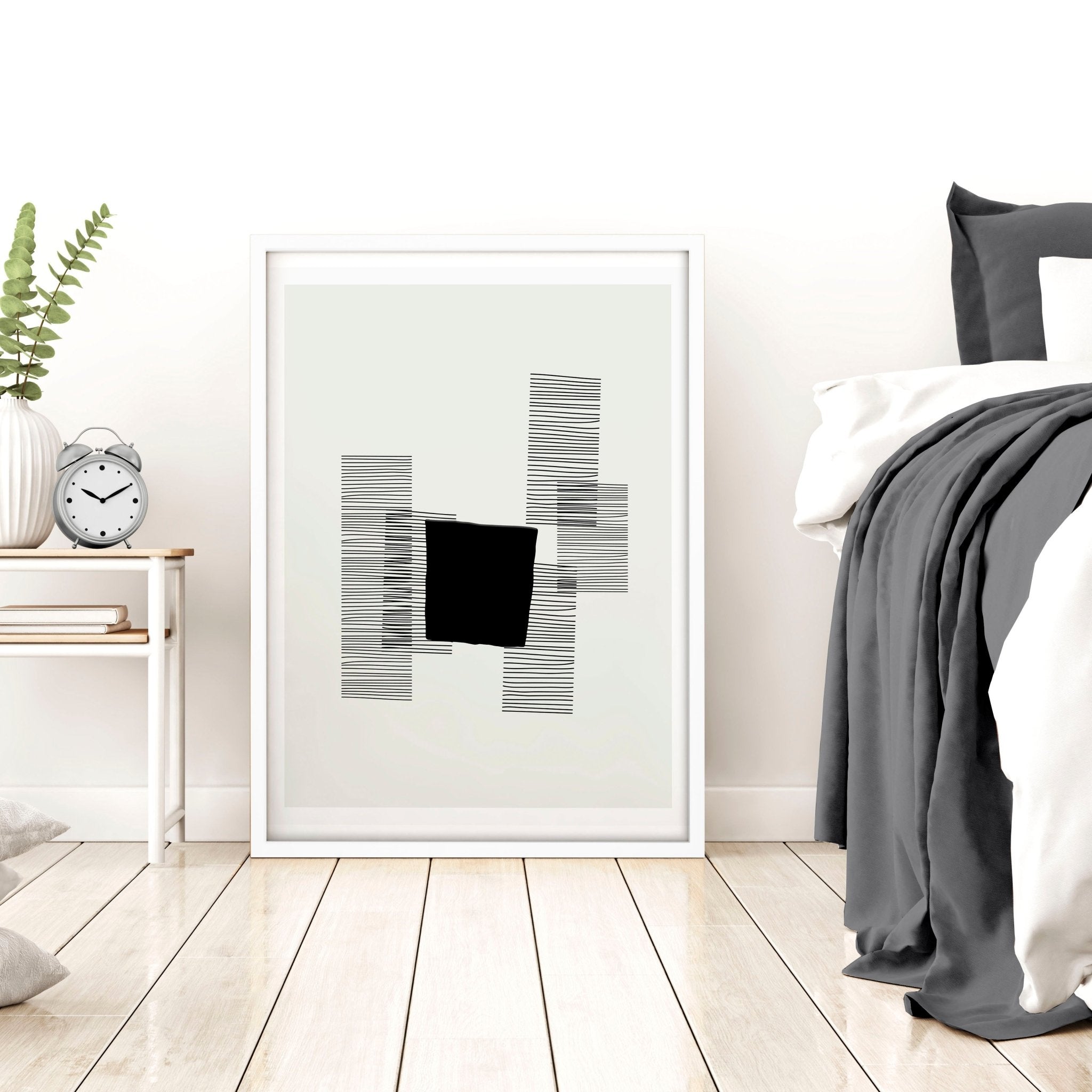 Image of Abstract Wall Art For Bedroom | Set of 3 Abstract Wall art Prints