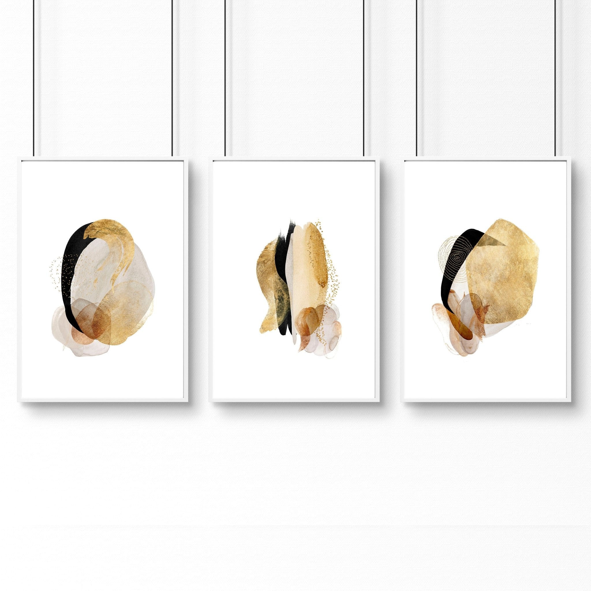 Image of Abstract wall art for office | set of 3 wall art prints