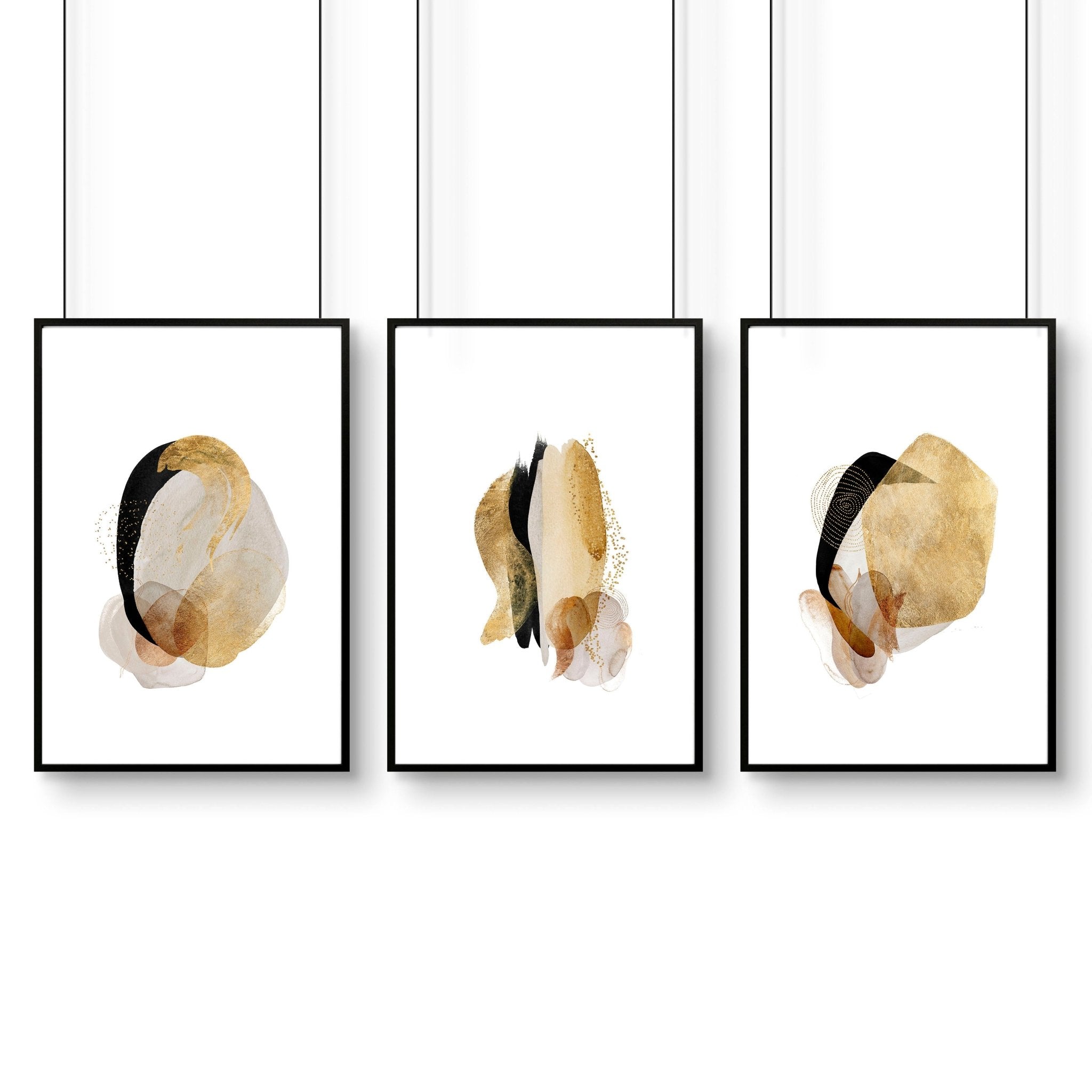 Image of Abstract wall art for office | set of 3 wall art prints