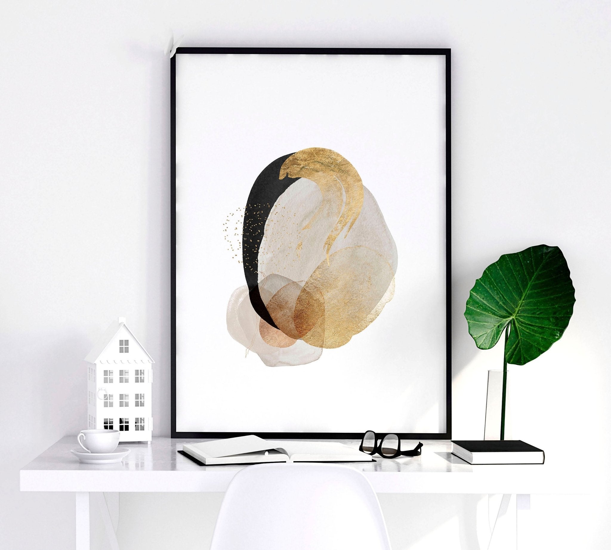 Image of Abstract prints | set of 3 wall art for living room