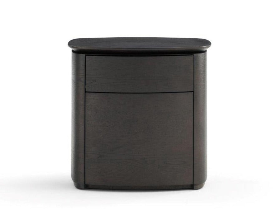 Image of Blade Bedside Table - Smoke Oak