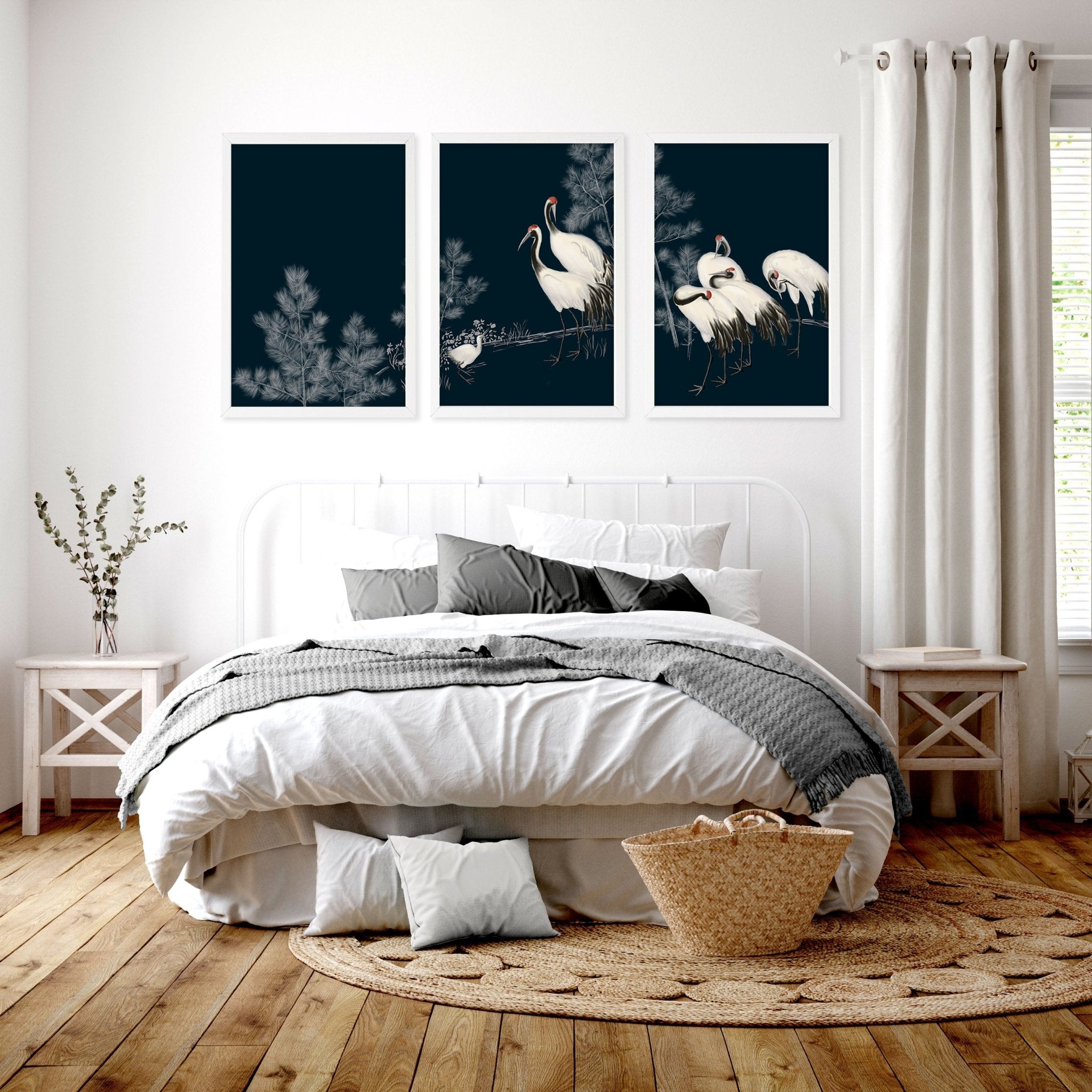 Image of Chinese Art Wall Decor | Set of 3 Asian Inspired Wall art Prints