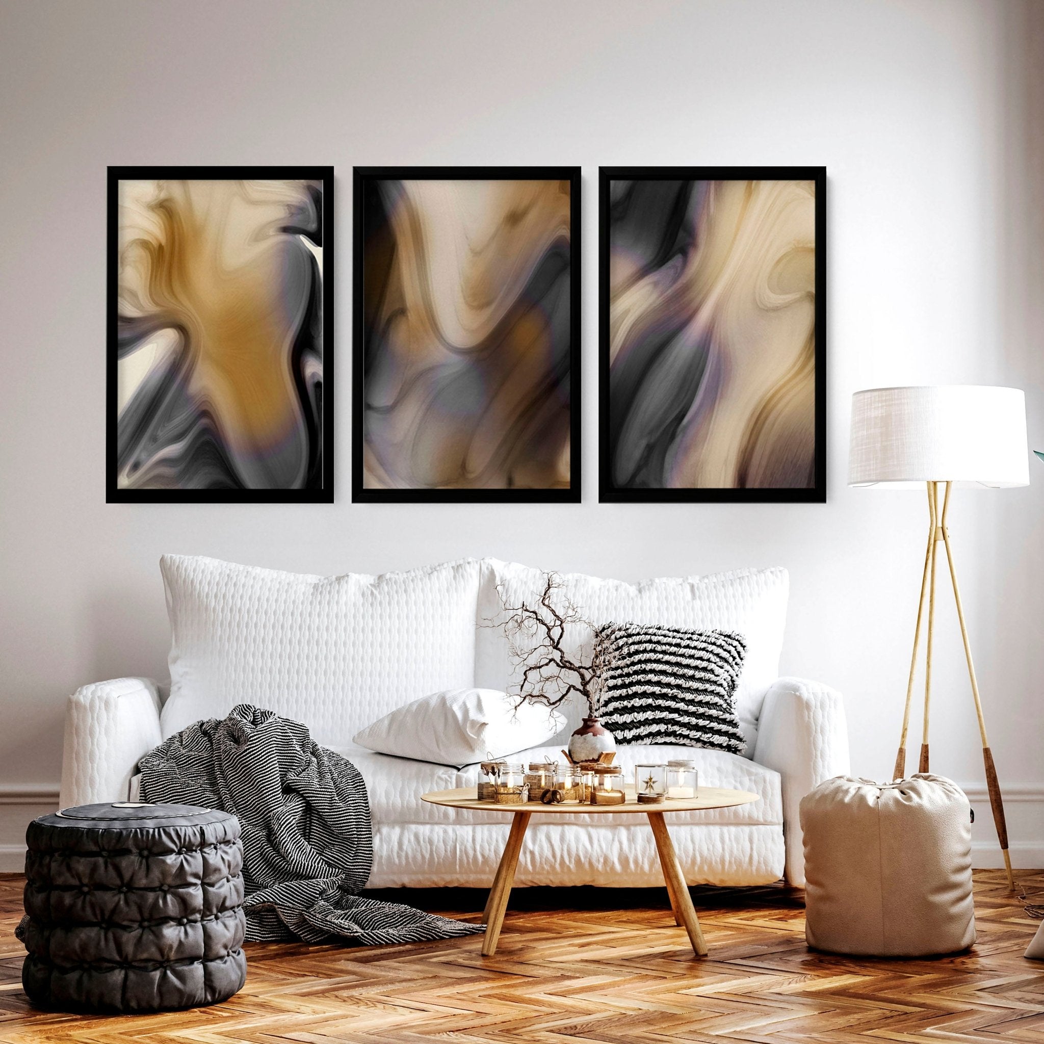 Image of 3 Wall Art Set | Contemporary wall art prints