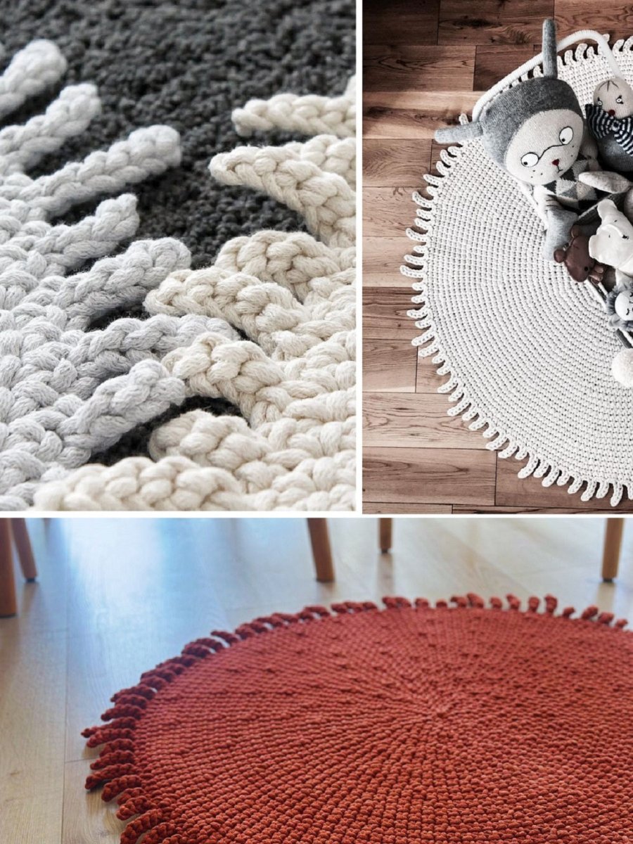 Image of Crochet rug SUN | BEIGE