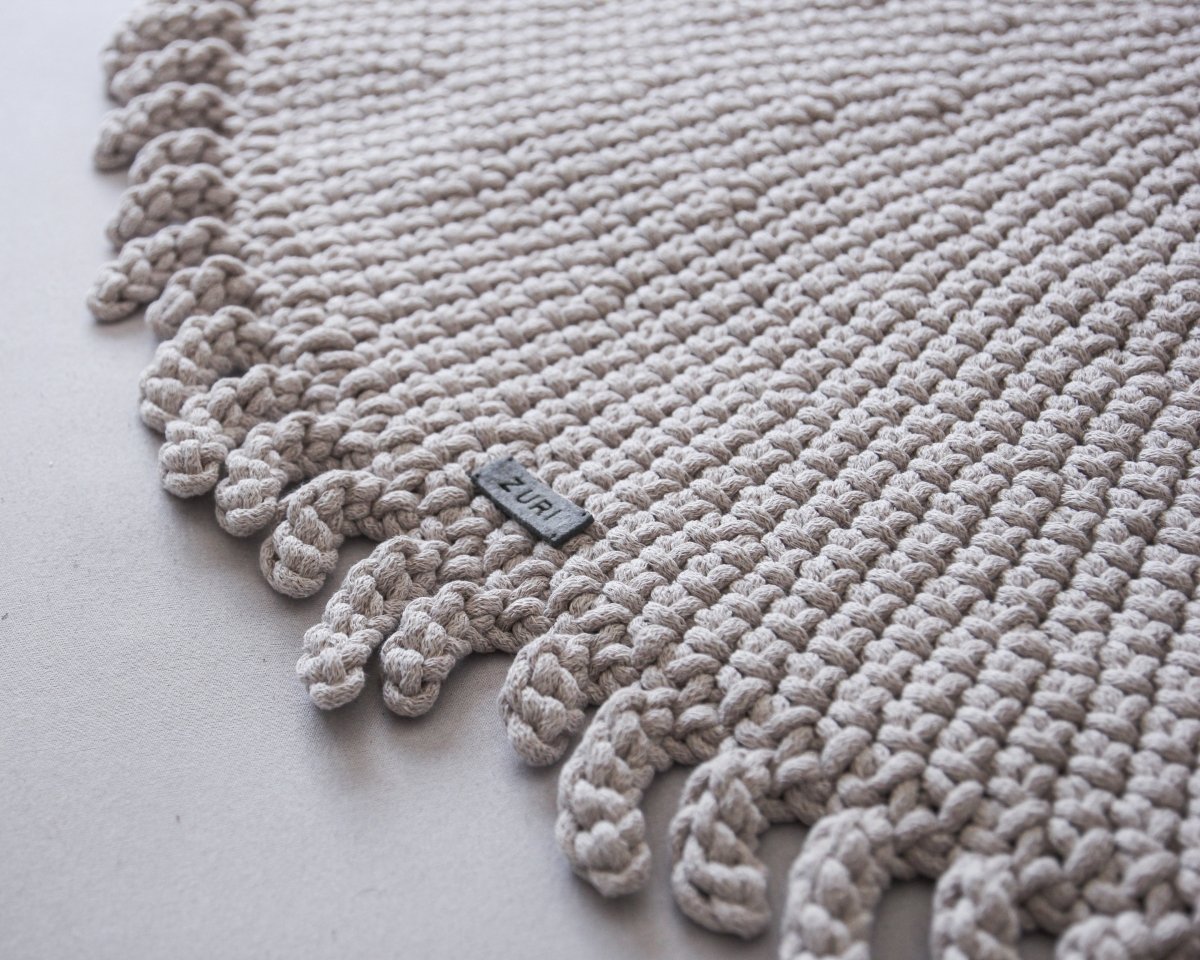 Image of Crochet rug SUN | BEIGE
