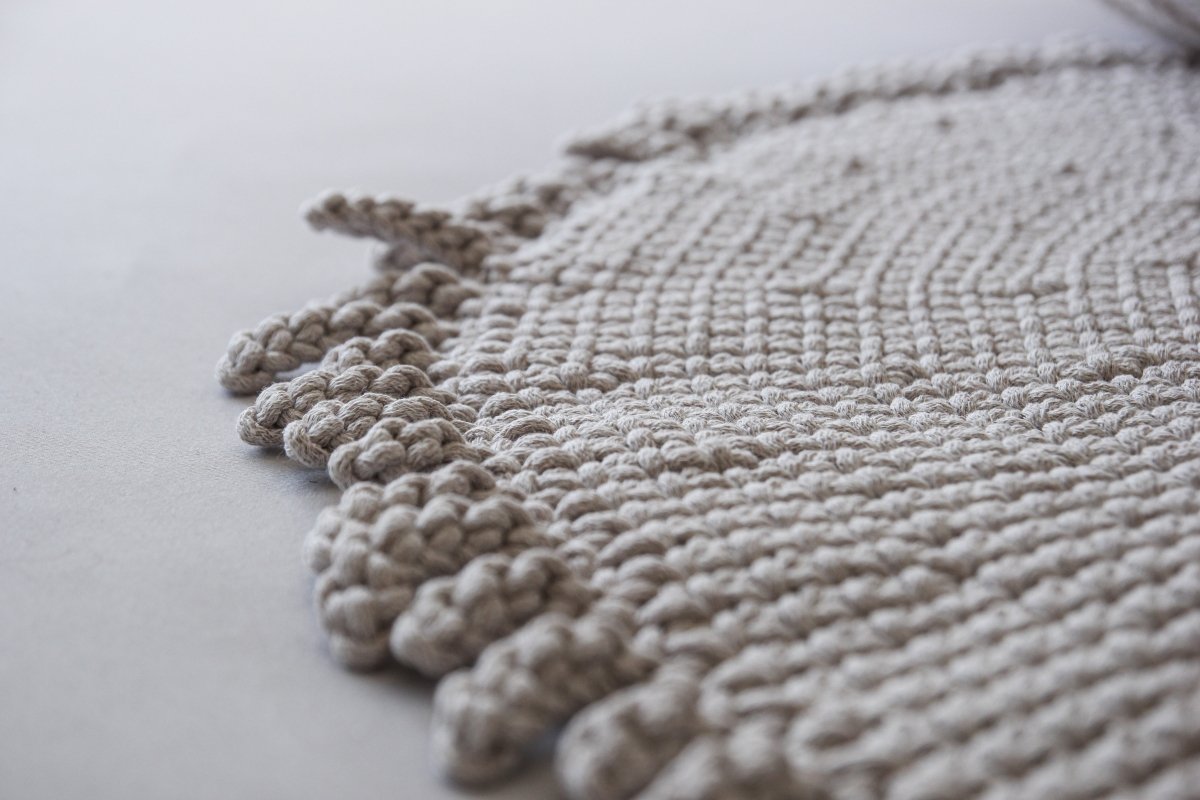 Image of Crochet rug SUN | BEIGE