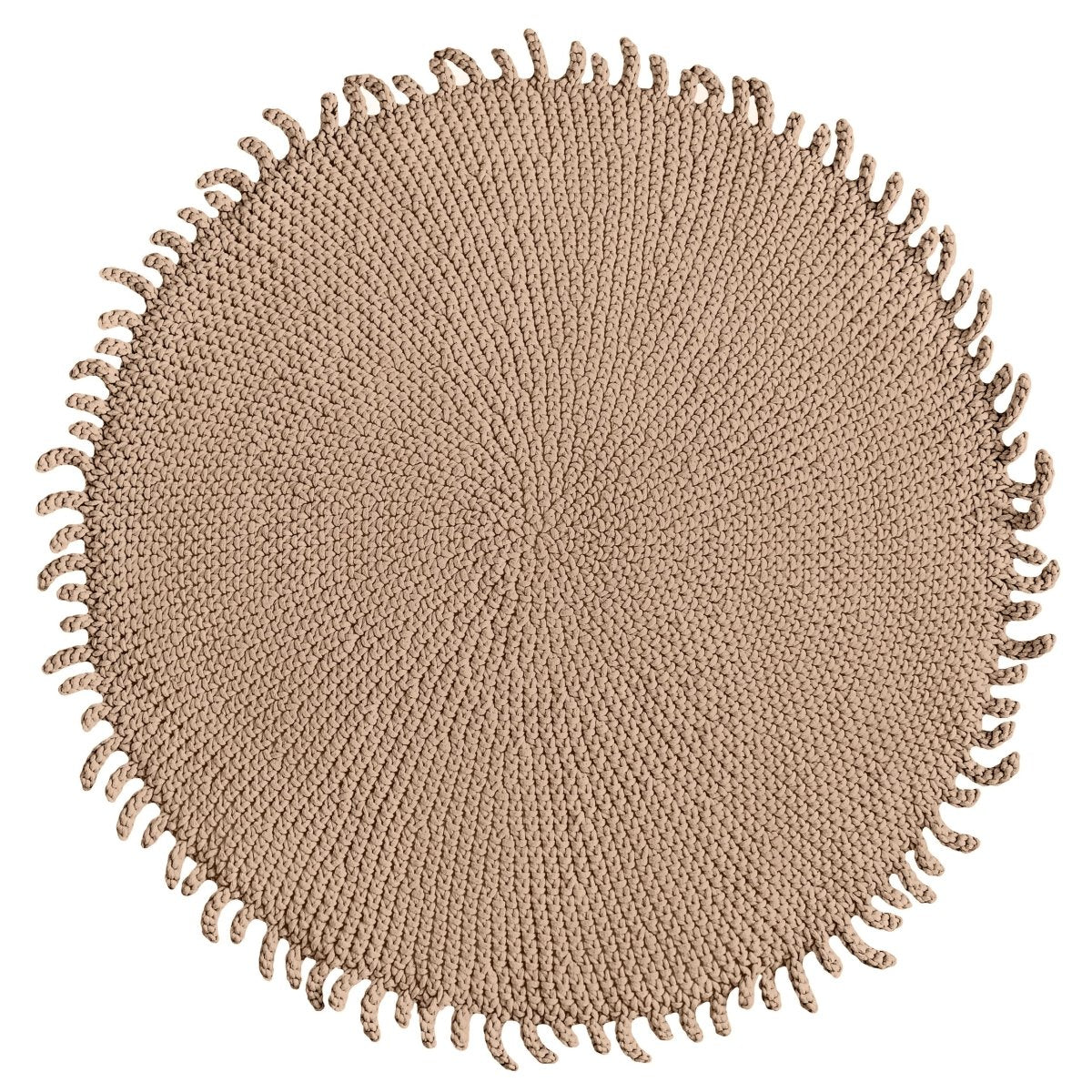 Image of Crochet rug SUN | CARAMEL