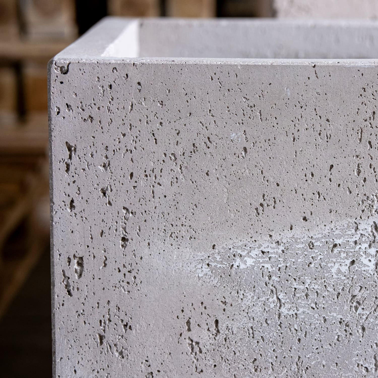 Image of Cubrosa | Truffle – 30cm Medium Concrete Square Planter – 14L Cube Plant Pot