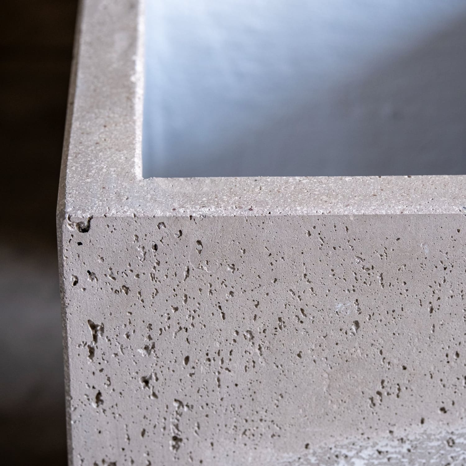 Image of Cubrosa | Truffle – 30cm Medium Concrete Square Planter – 14L Cube Plant Pot