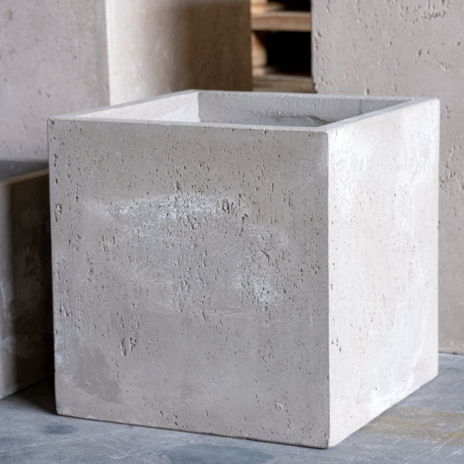 Image of Cubrosa | Truffle – 55cm Large Square Concrete Planter – 115L Heavyweight Plant Pot