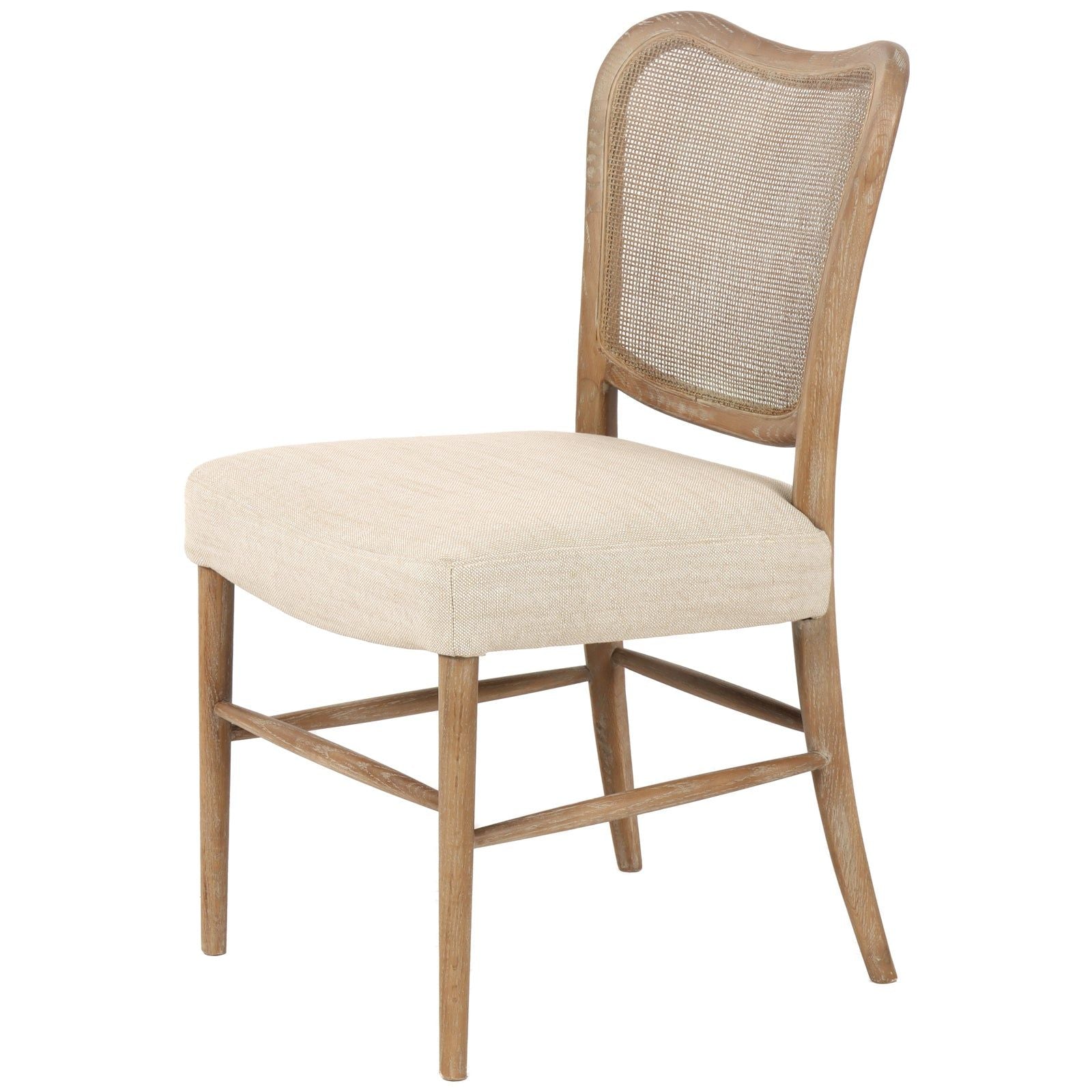 Image of Chadlington Rattan and Natural Linen Dining Chair