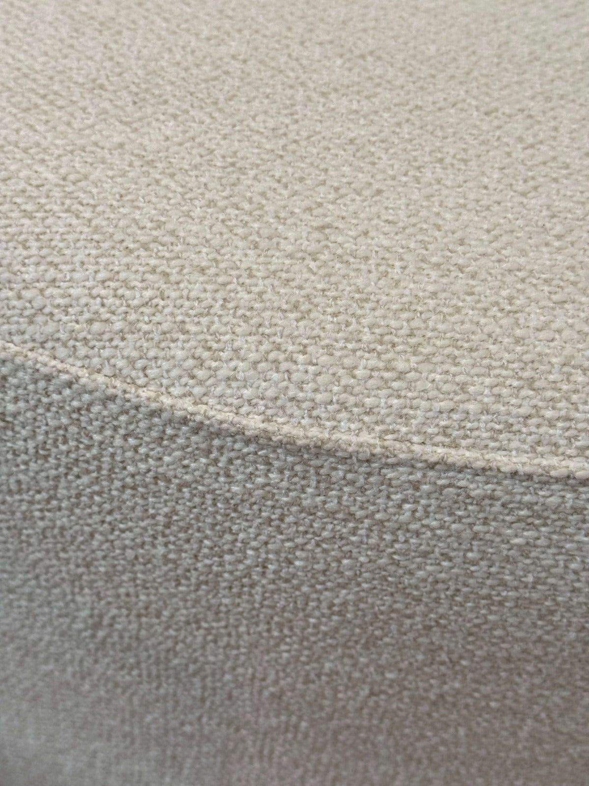 Image of Round Ottoman in Off-white