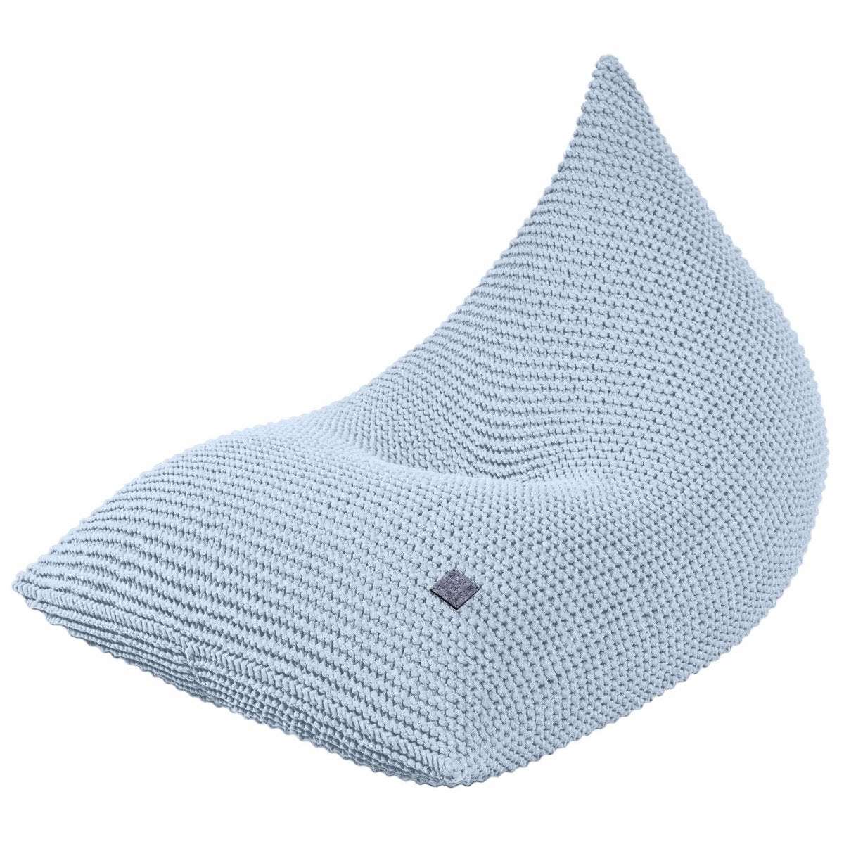 Image of Knitted bean bag | BABY BLUE