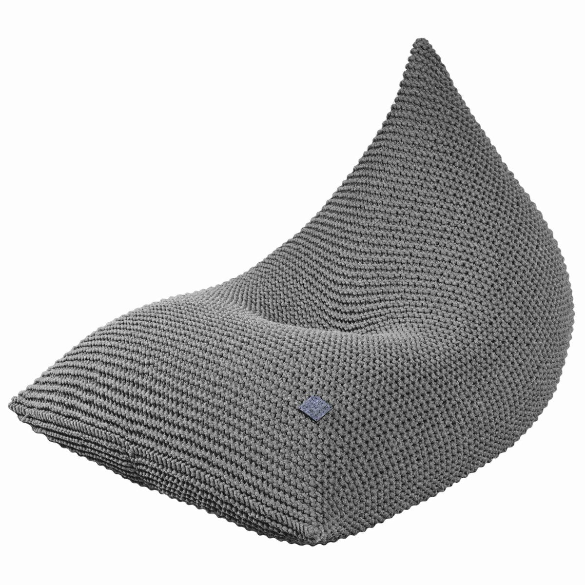 Image of Knitted bean bag | DARK GREY