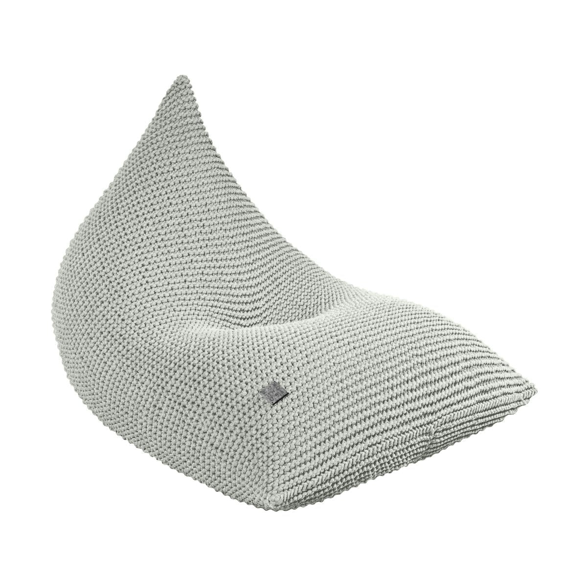 Image of Knitted bean bag | LIGHT OLIVE