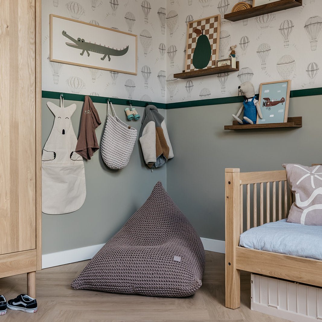 Image of Knitted bean bag | MOCHA