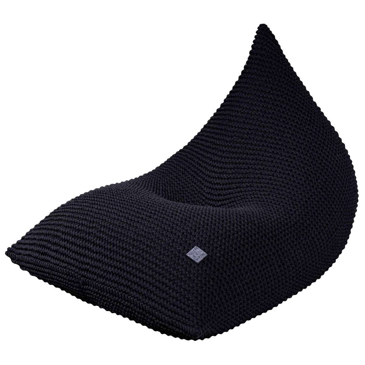 Image of Knitted bean bag | NAVY BLUE
