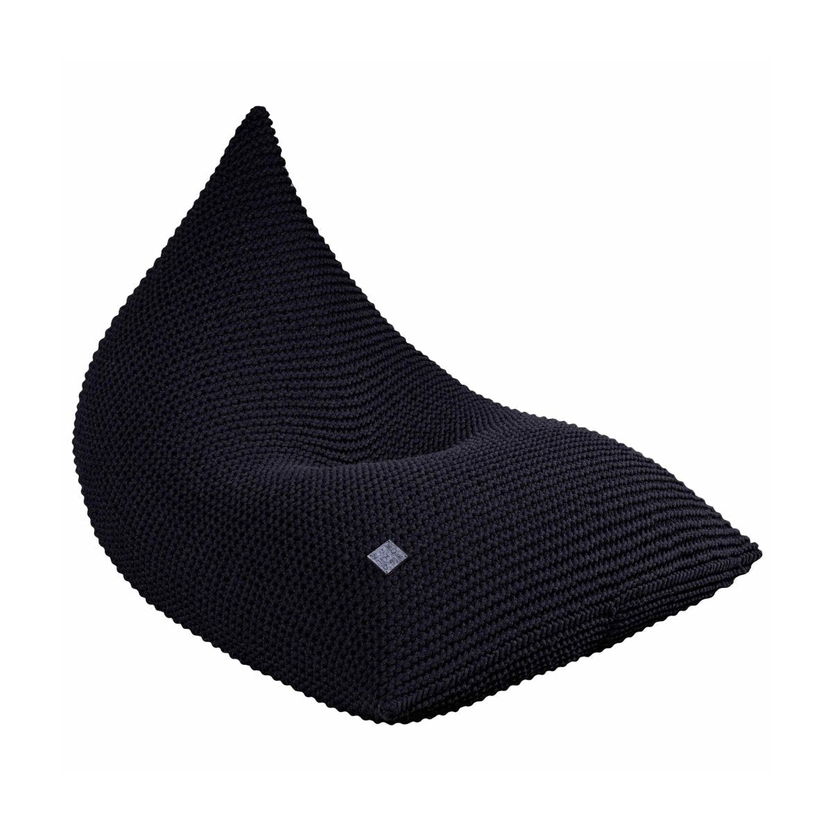 Image of Knitted bean bag | NAVY BLUE