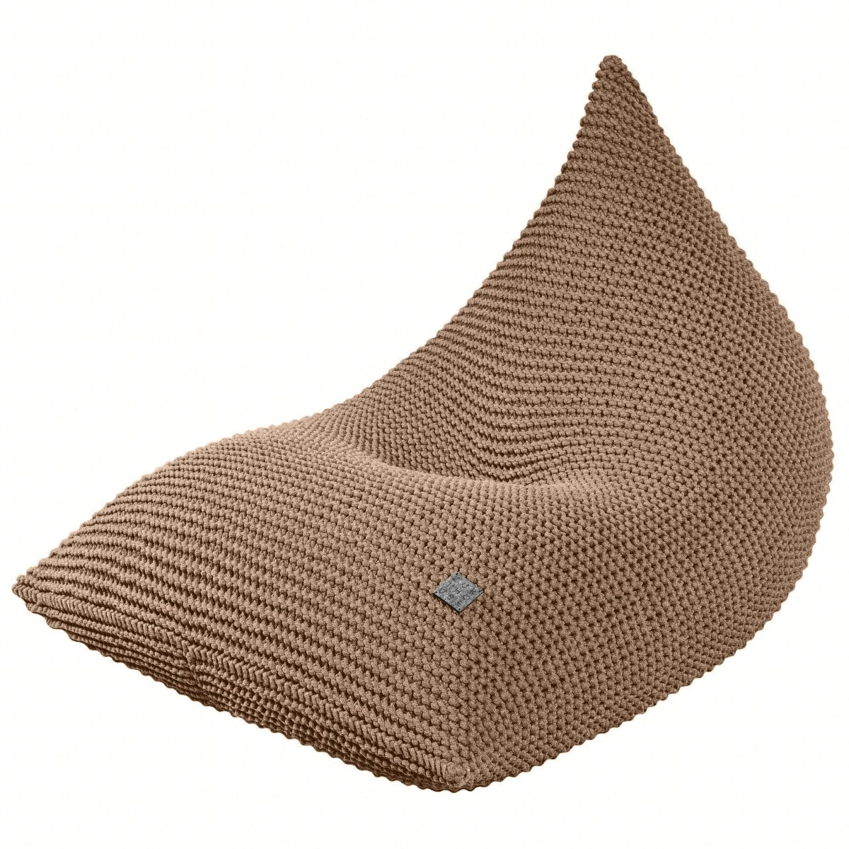 Image of Knitted bean bag | TOFFEE