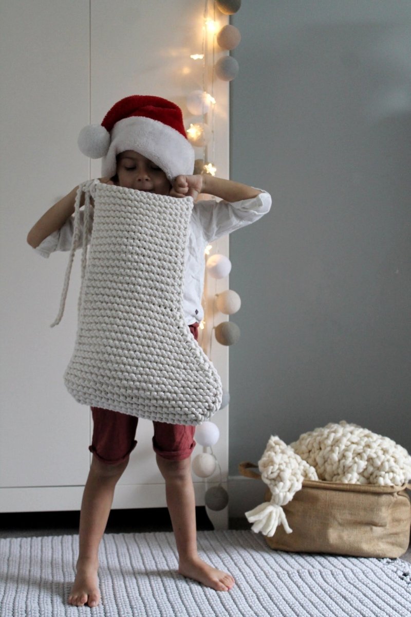 Image of Knitted Christmas Stocking