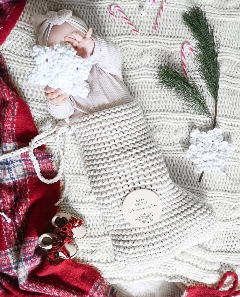Image of Knitted Christmas Stocking