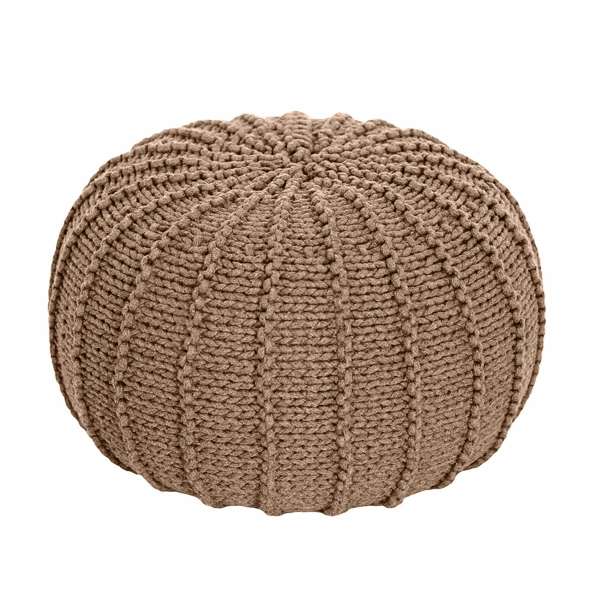 Image of Knitted pouffe | TOFFEE