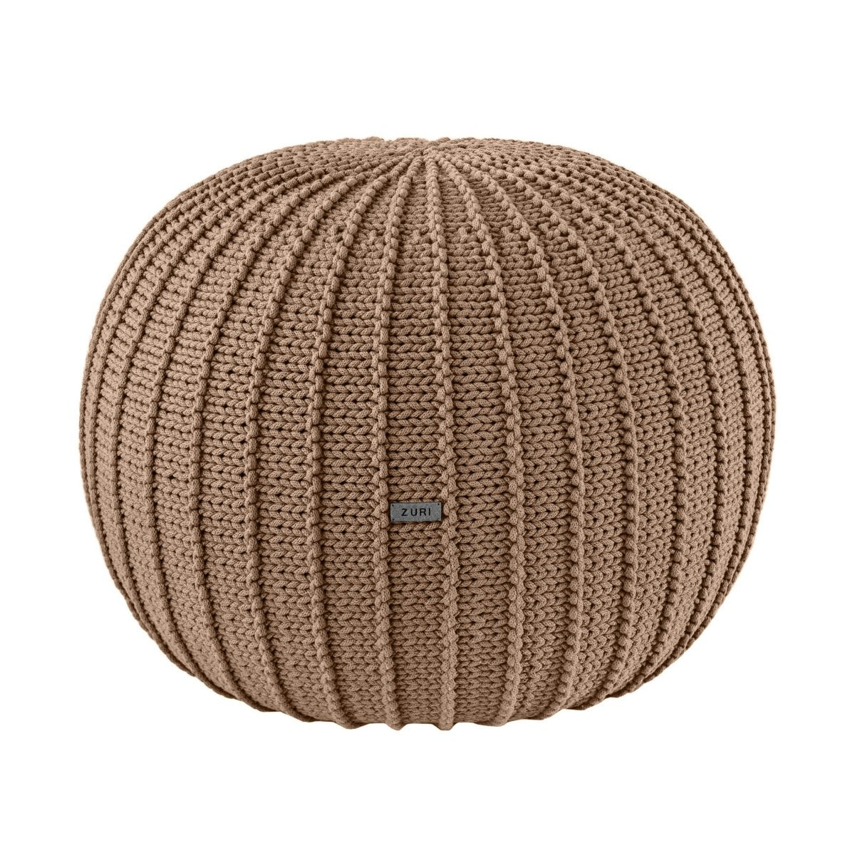 Image of Knitted pouffe | TOFFEE