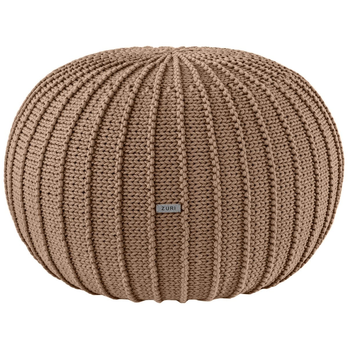 Image of Knitted pouffe | TOFFEE