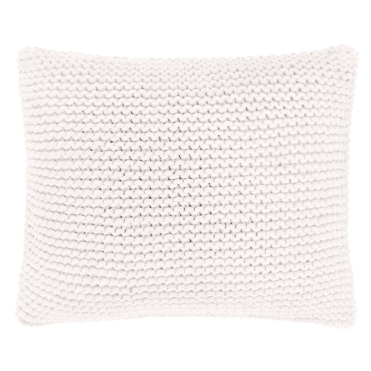 Image of Knitted square cushion | IVORY