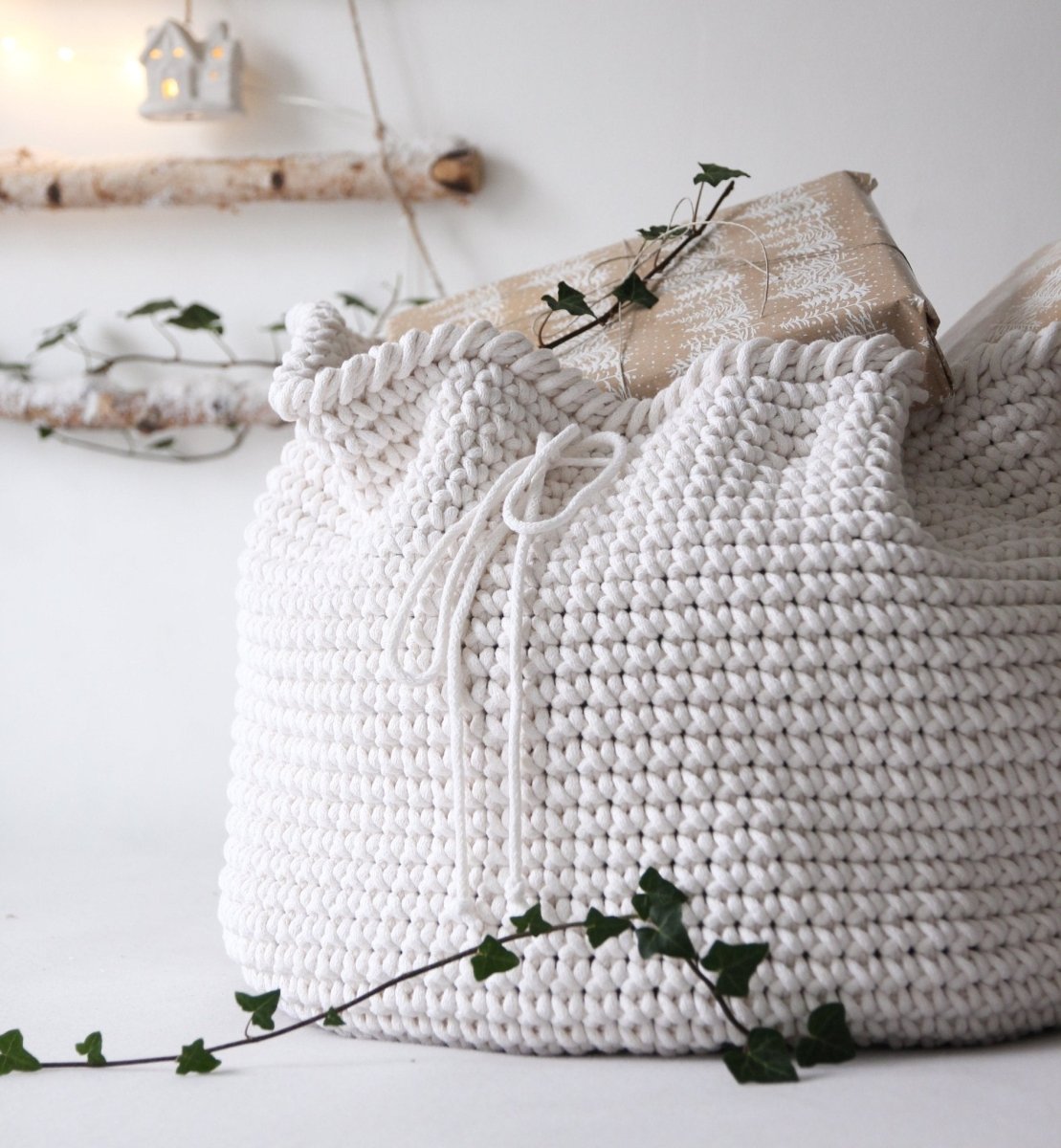 Image of Large Crochet Santa Sack