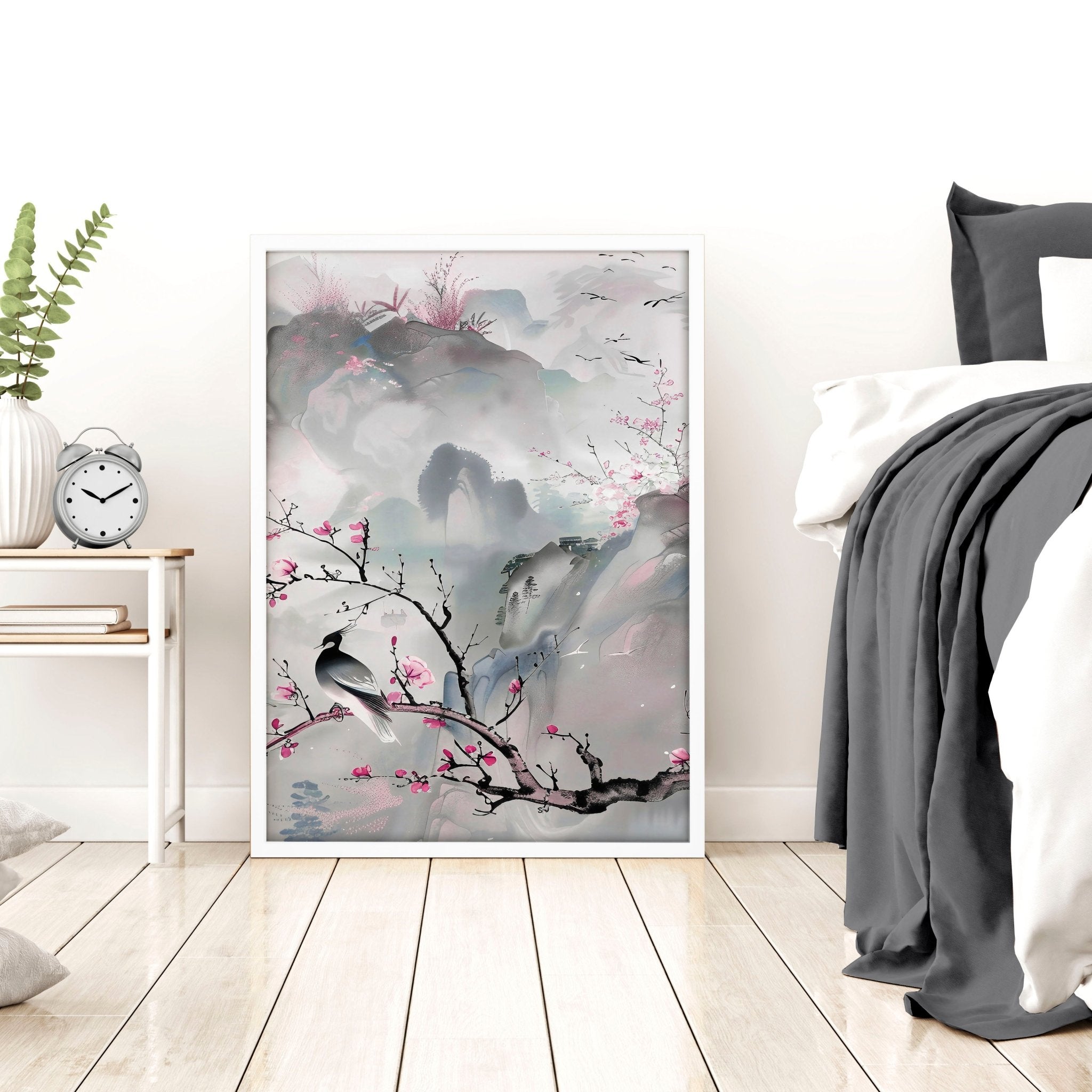 Image of Large Print For Wall | Set of 3 Chinoiserie Wall art Prints