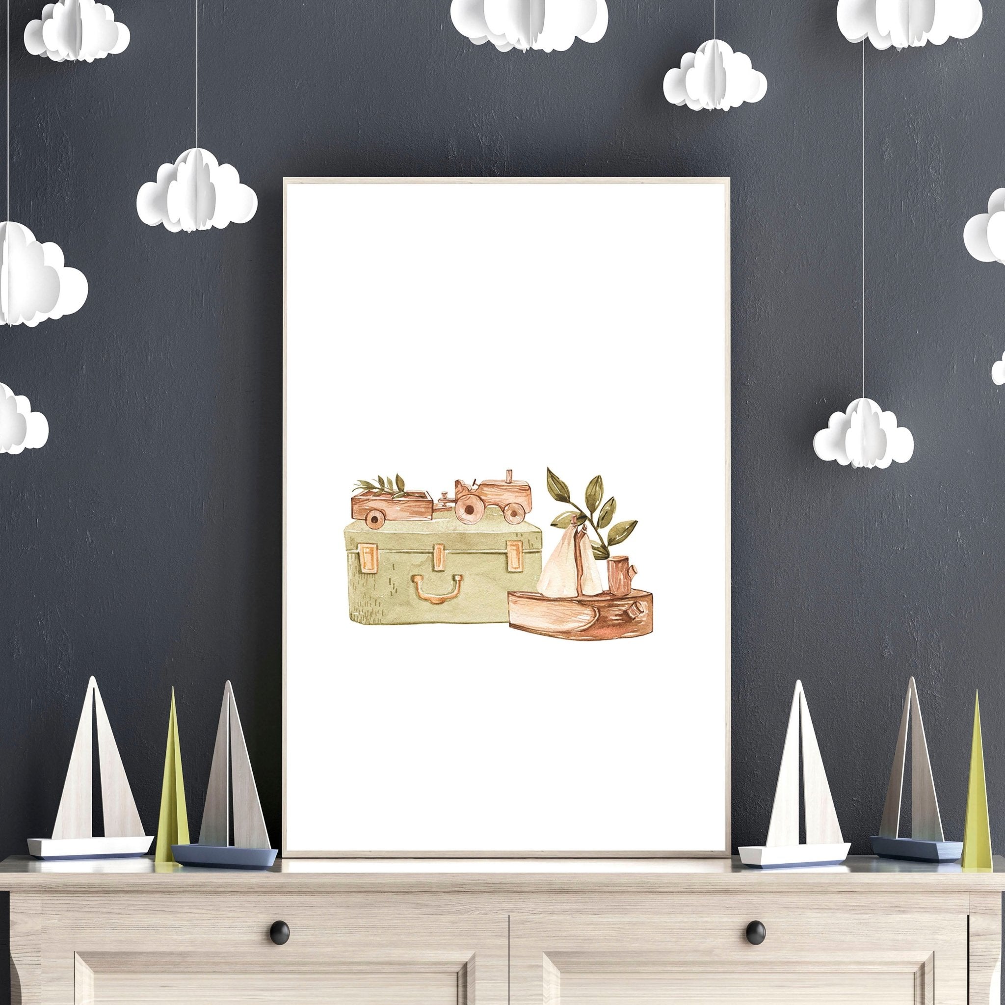 Image of Animal wall art for Nursery | set of 3 wall art prints