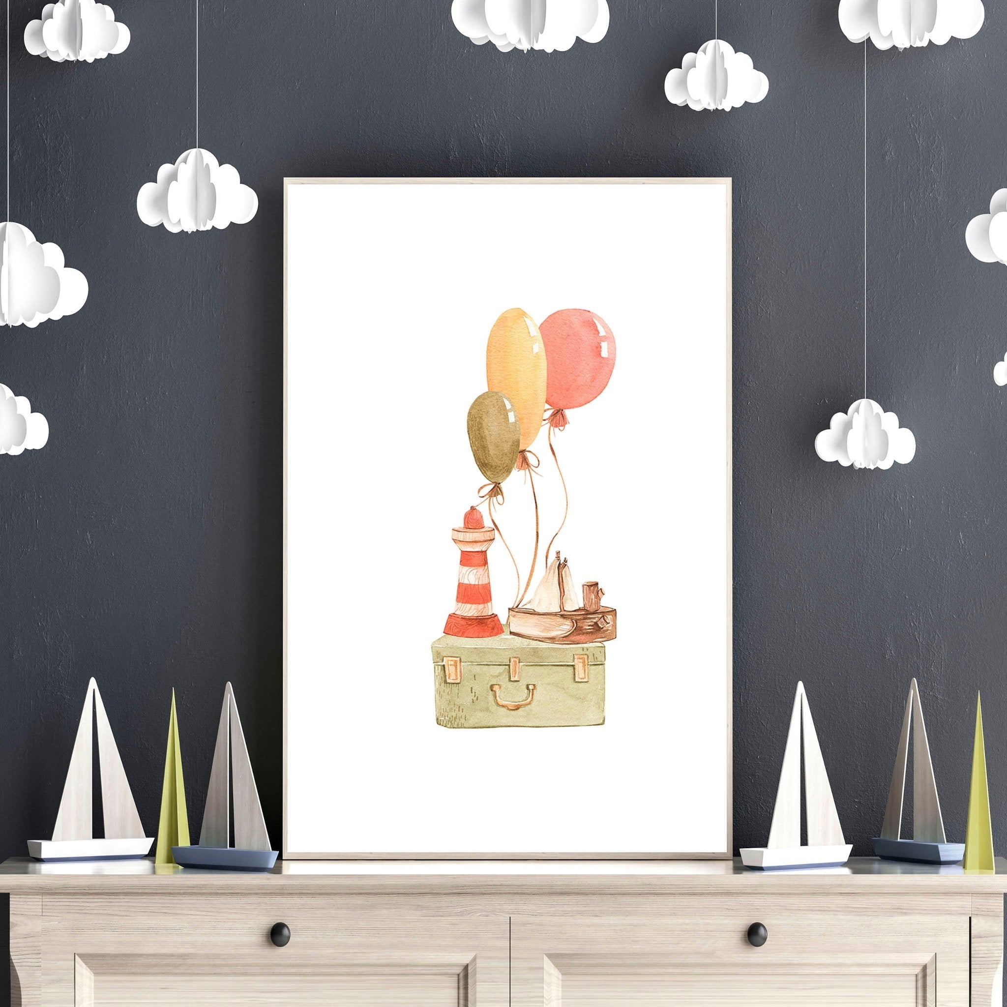 Image of Animal wall art for Nursery | set of 3 wall art prints
