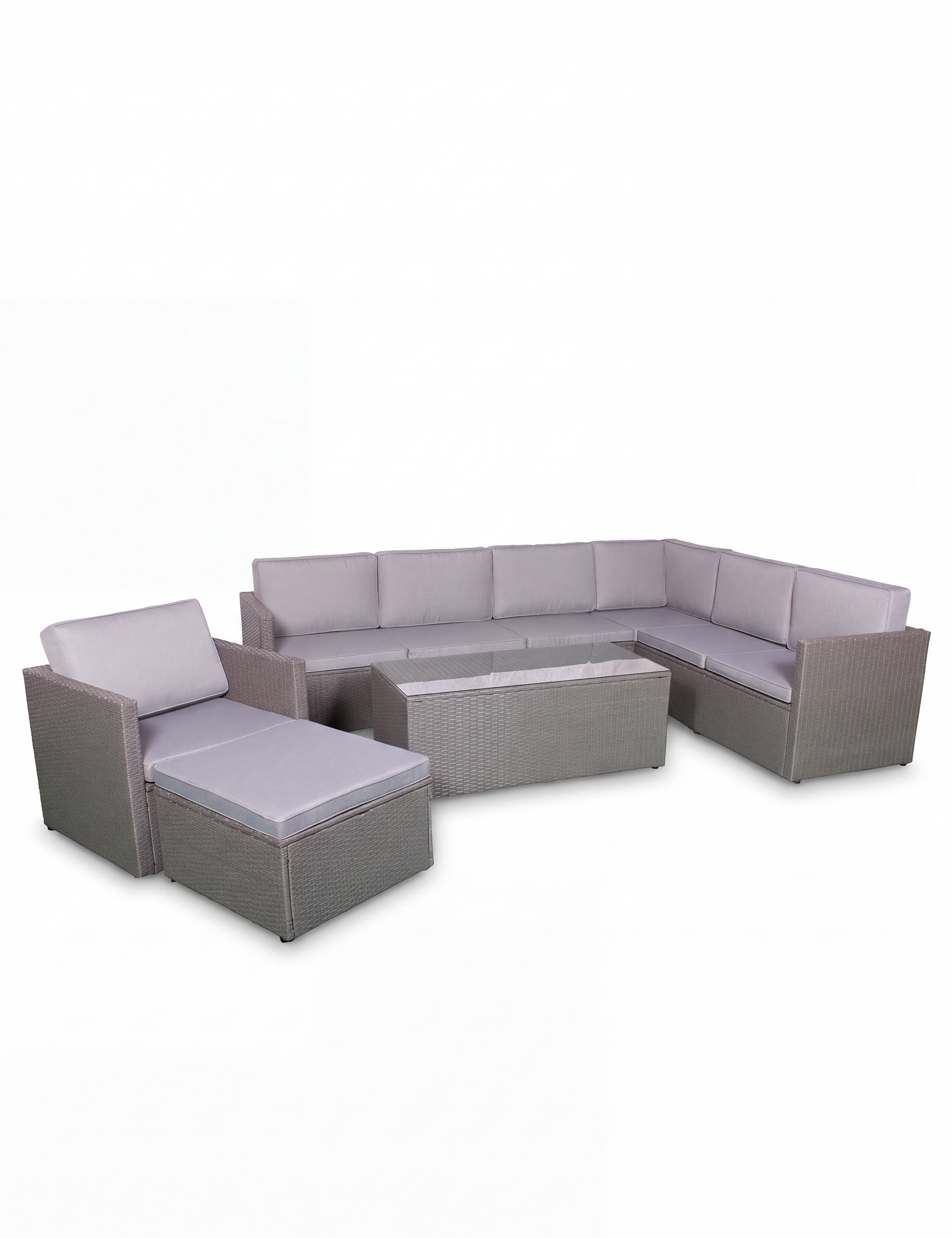 Image of Berlin Corner Modular Lounging Set - Grey