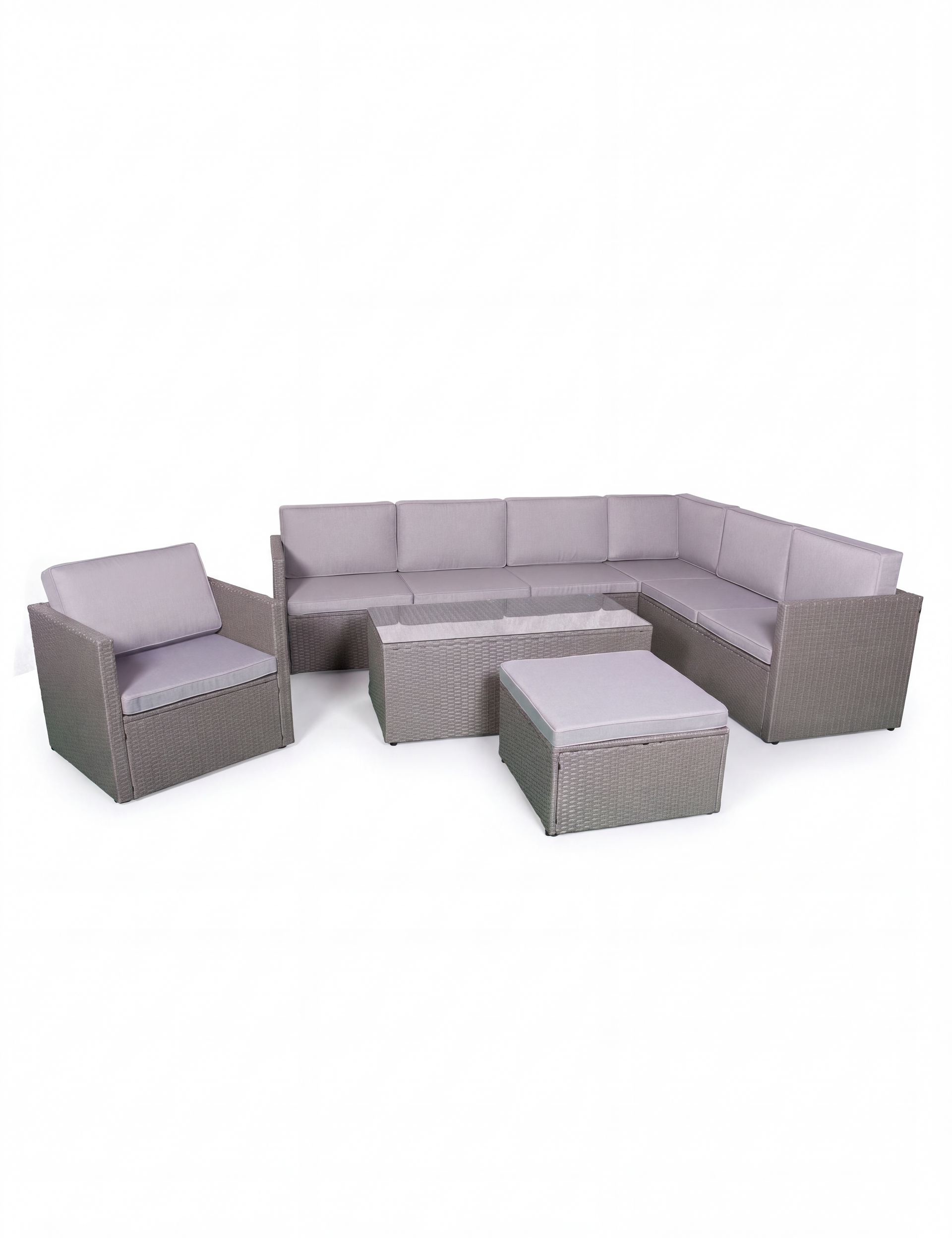 Image of Berlin Corner Modular Lounging Set - Grey