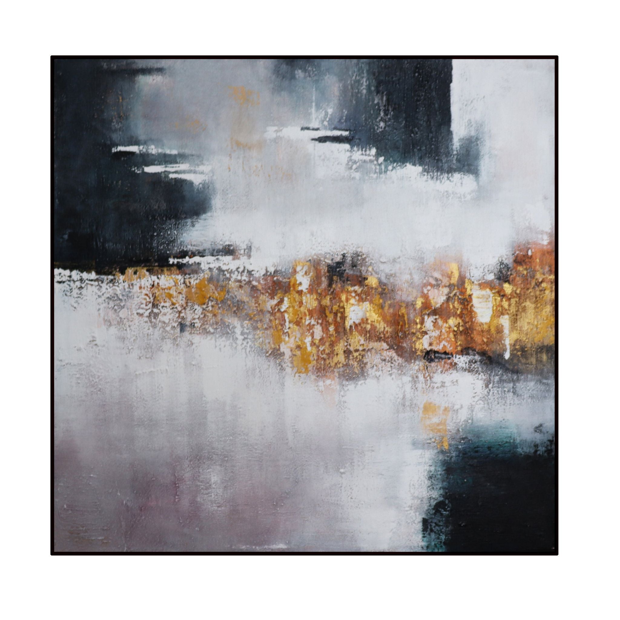 Image of Gold Storm Oil Painting