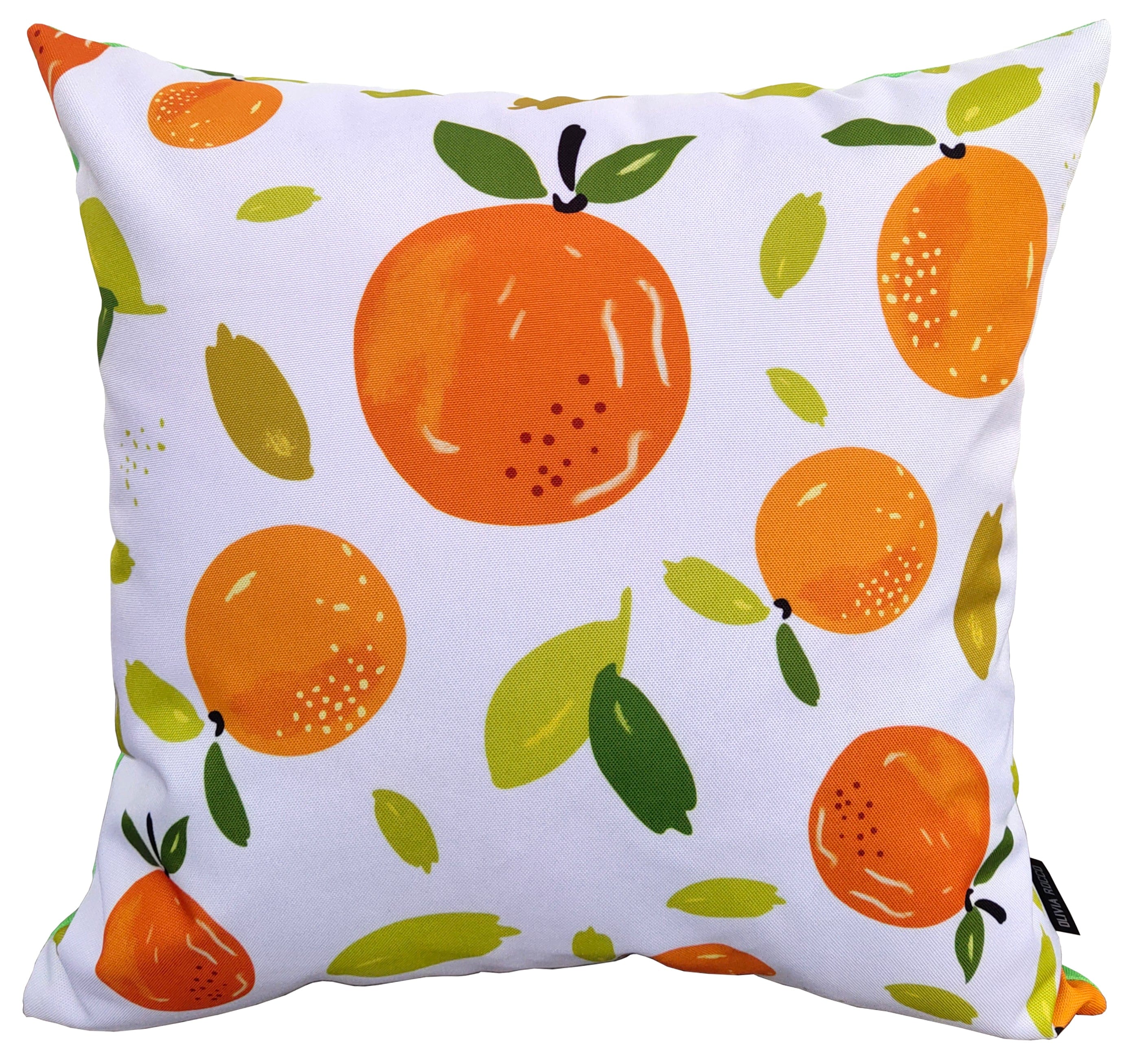 Image of OLIVIA ROCCO Summer Fruits Waterproof Cushion Covers 43 x 43 cm Reversible Indoor Outdoor