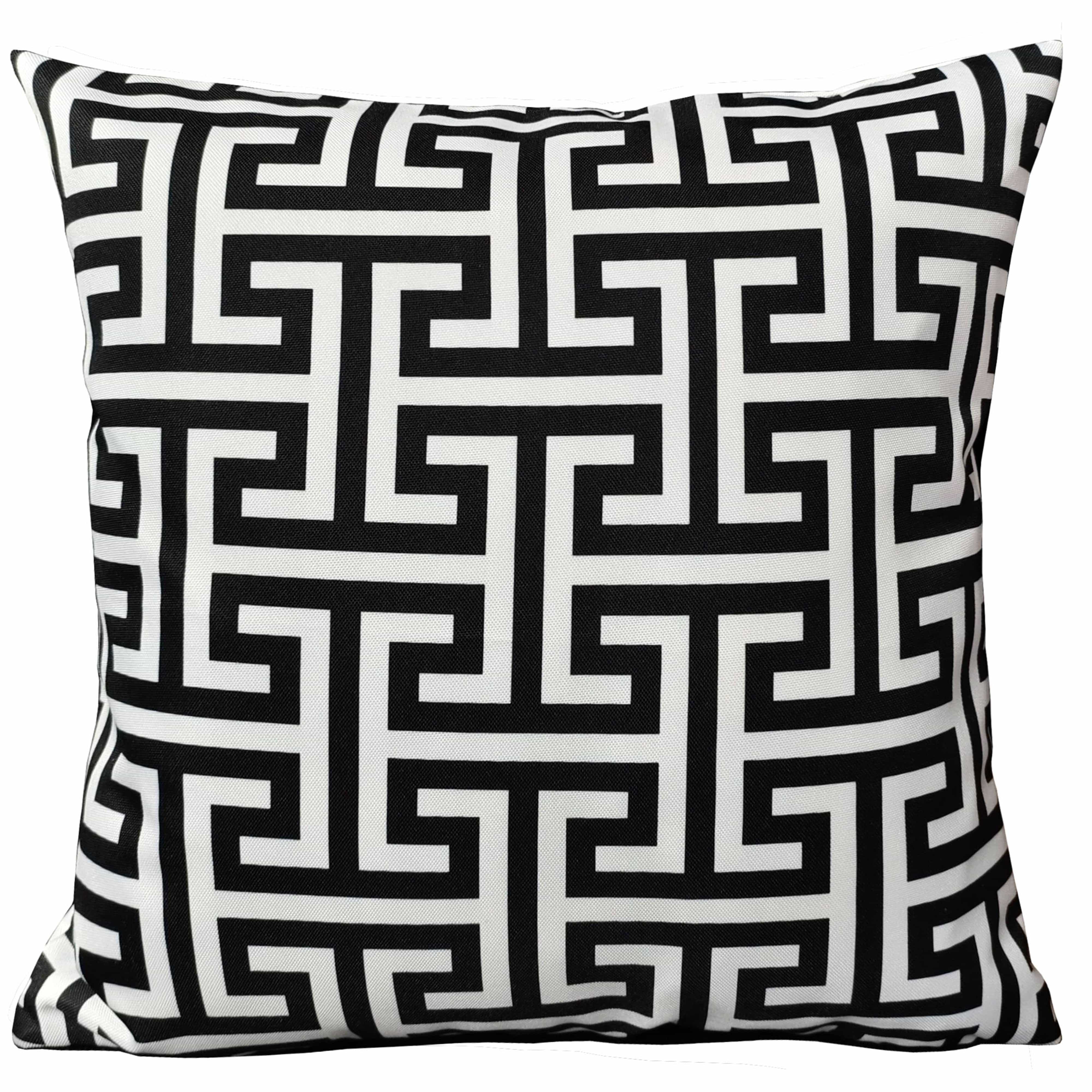 Image of OLIVIA ROCCO Milano Black Waterproof Cushion Covers 43x43 cm Reversible Breathable