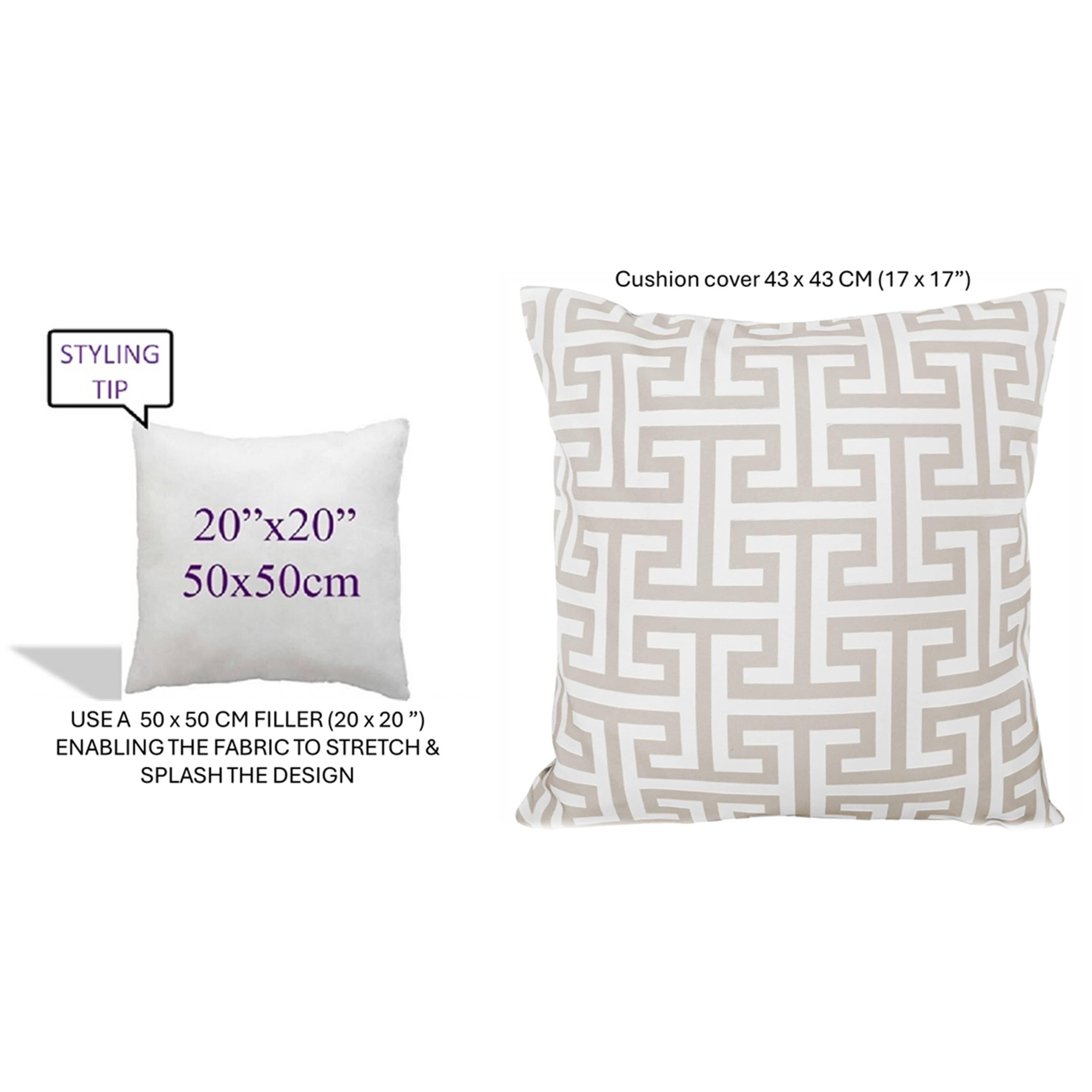 Image of OLIVIA ROCCO Cushion Covers 43x43 cm Waterproof Breathable Outdoor Indoor Use Milano