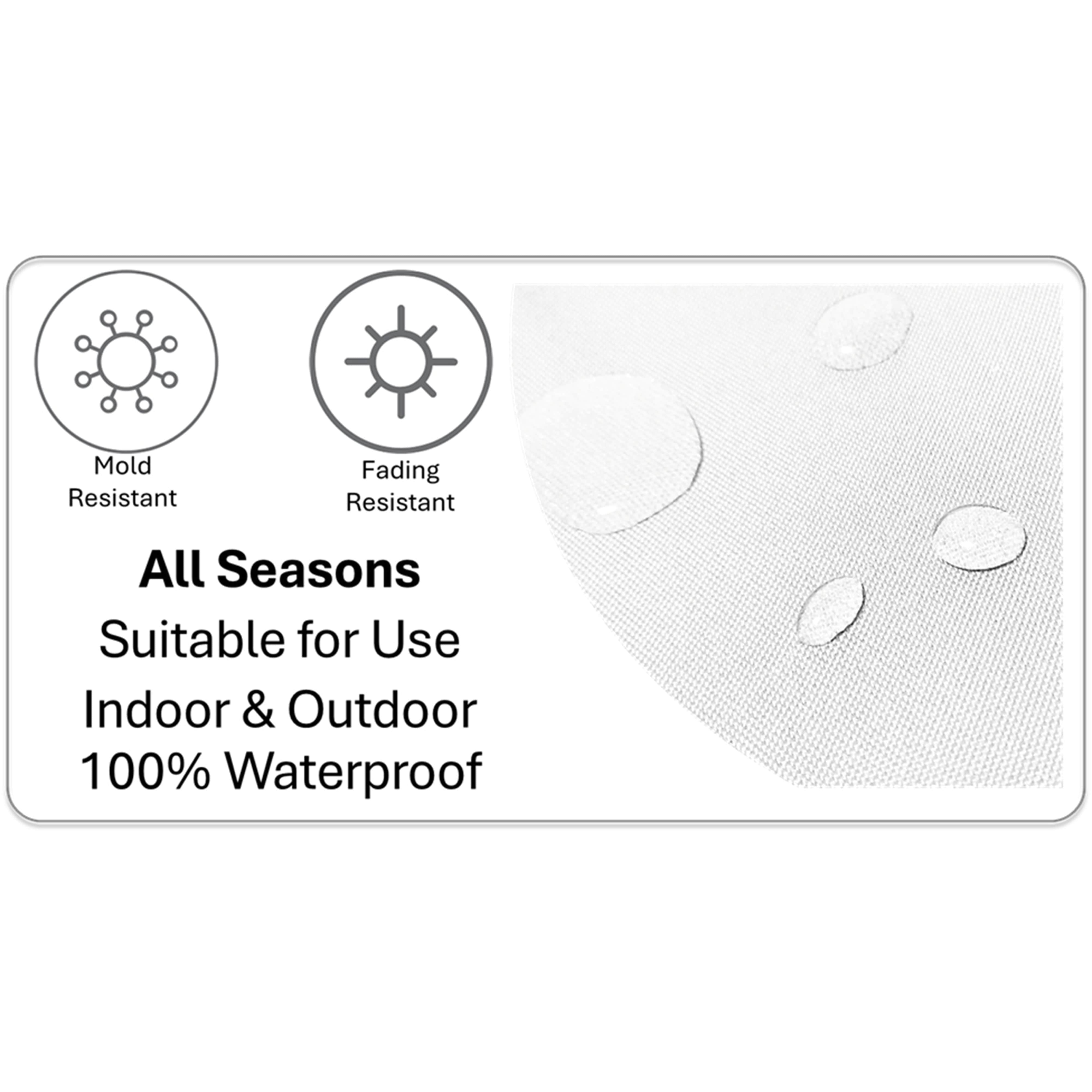 Image of OLIVIA ROCCO Cushion Covers 43x43 cm Waterproof Breathable Outdoor Indoor Use Milano