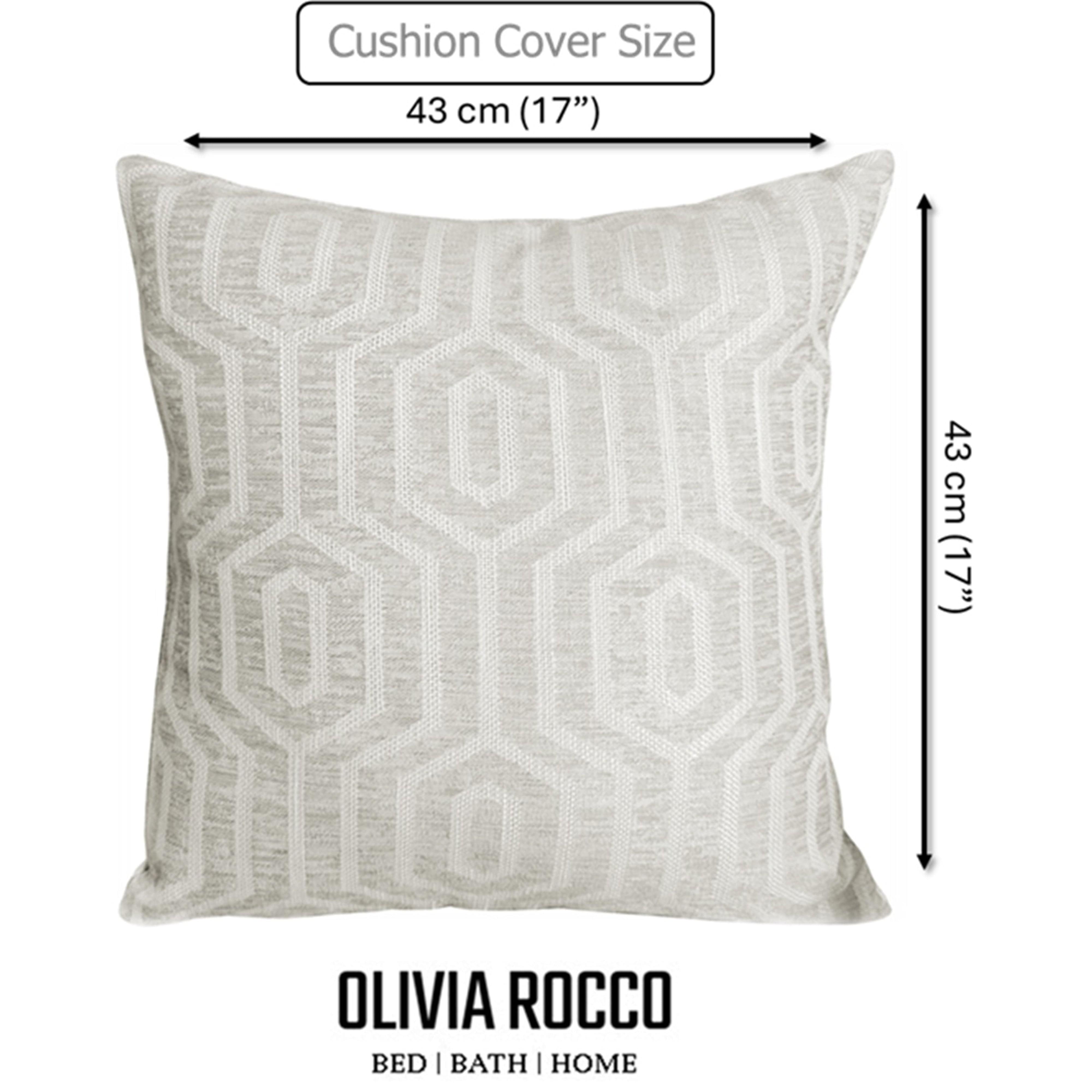 Image of OLIVIA ROCCO Paris Cushion Covers 2 Pack Modern Natural Decorative Square Scatter